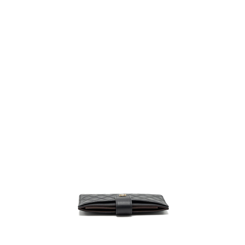 Chanel Clutch Wallet Caviar Black L