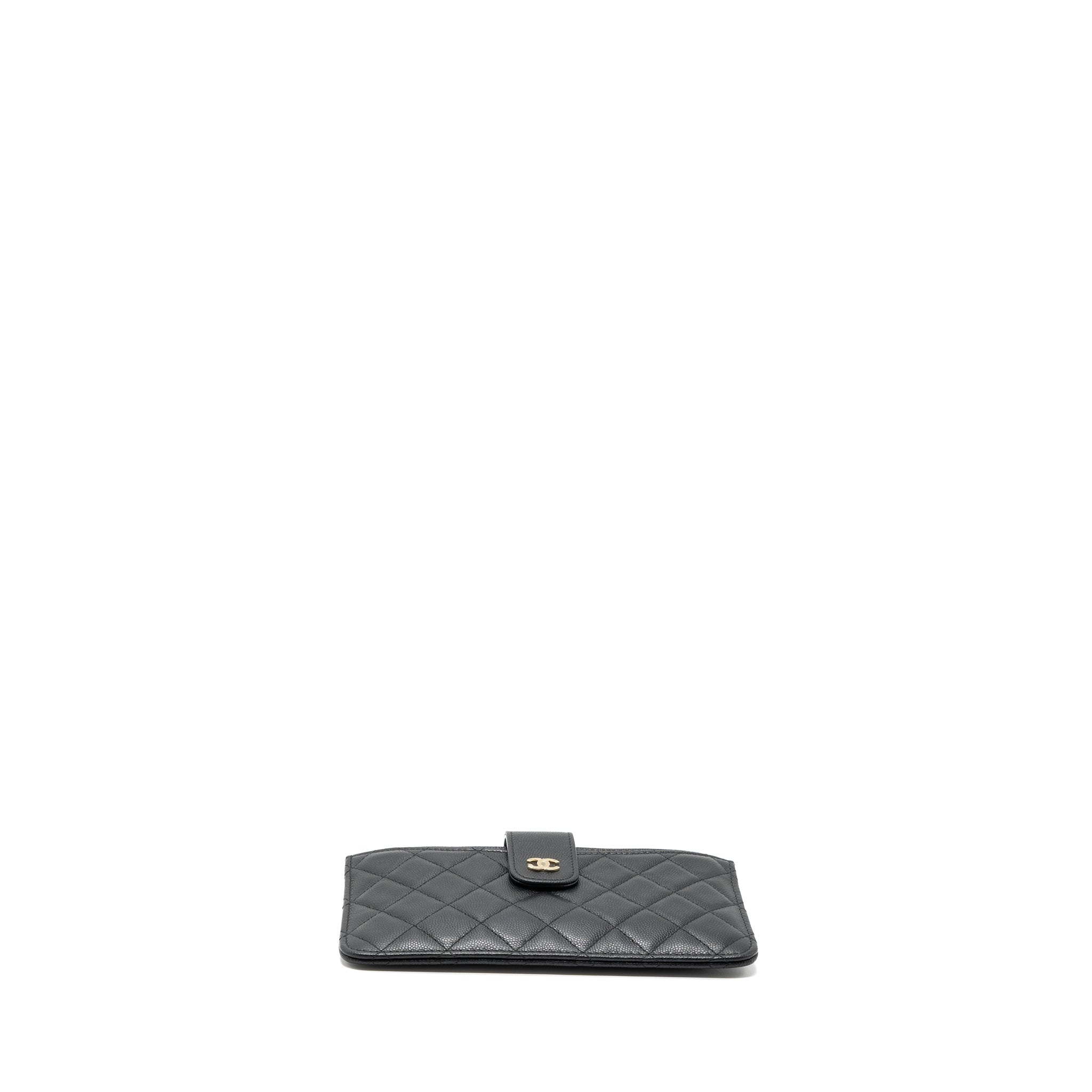 Chanel Clutch Wallet Caviar Black L