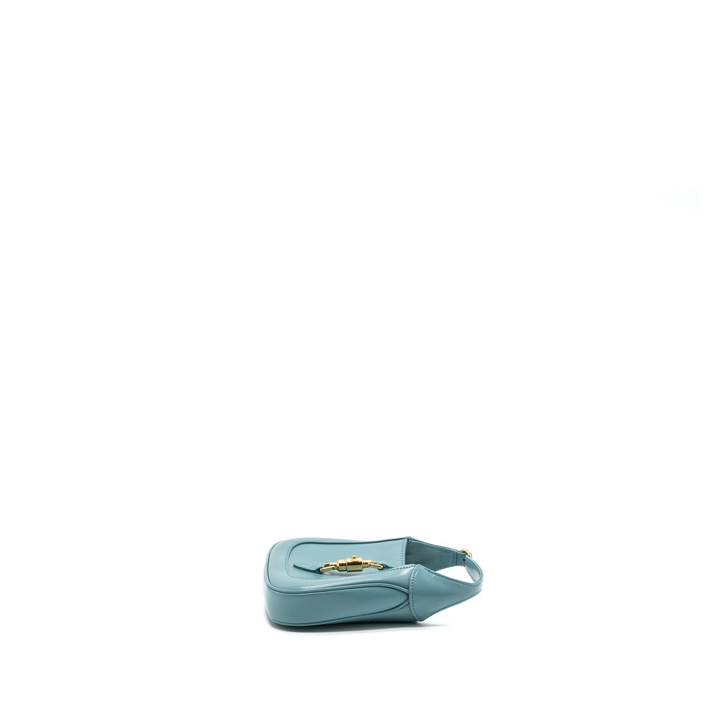 Gucci Jackie 1961 Mini Shoulder Bag Leather Blue