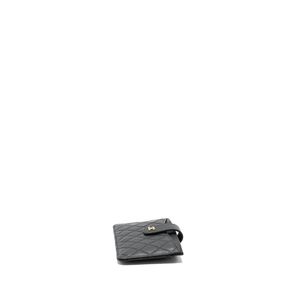 Chanel Clutch Wallet Caviar Black L