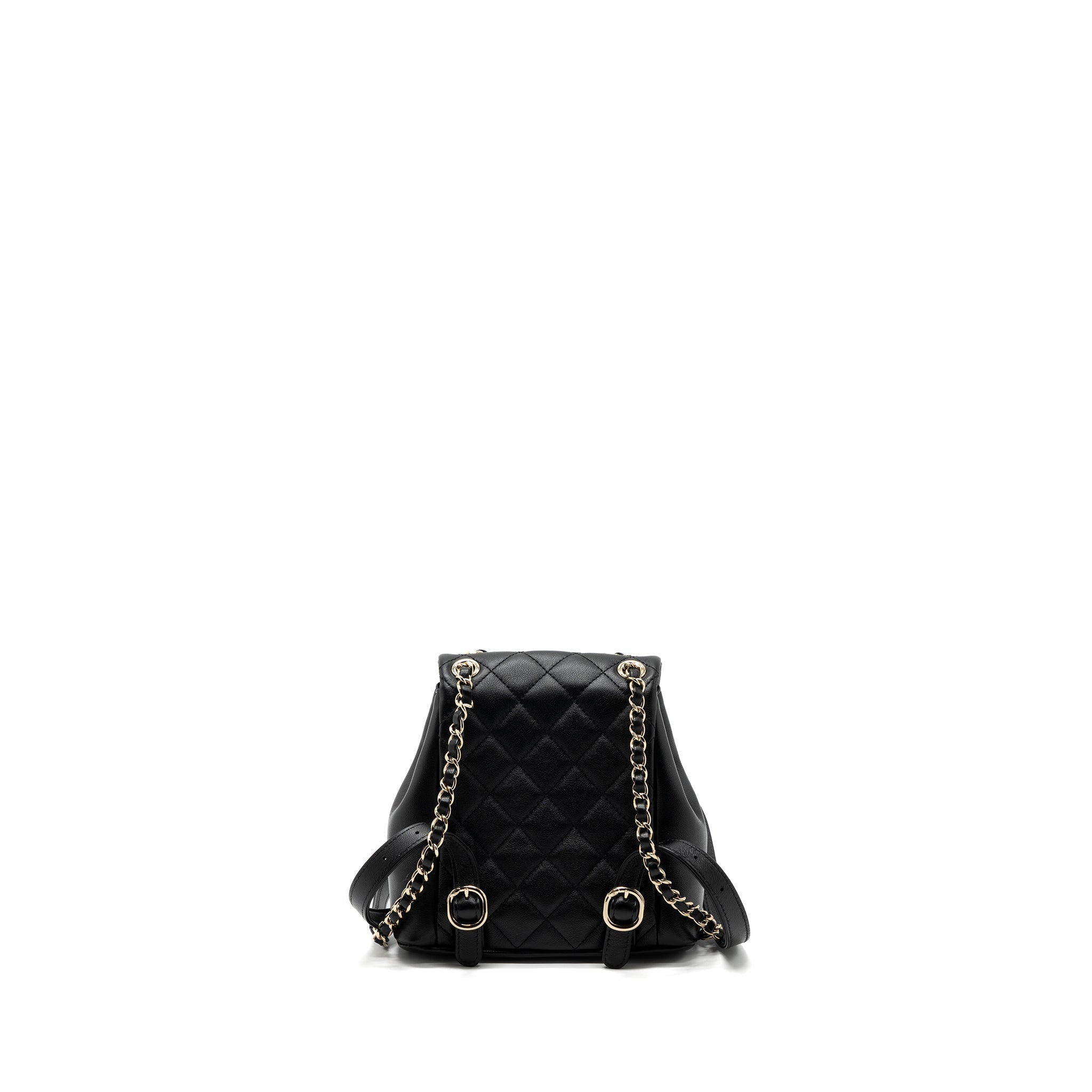 Chanel 23A mini triple pack backpack calfskin black L (microchip )