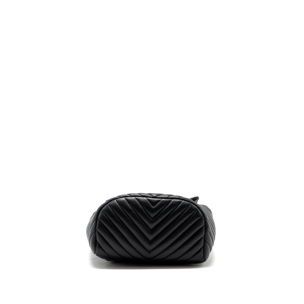 Chanel Small Urban Spirit  Backpack Chevron Calfskin Black