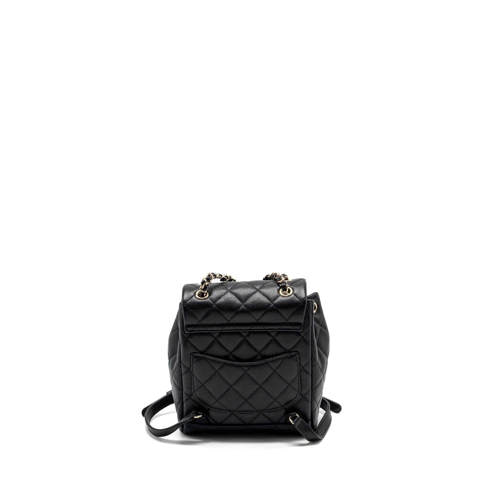 Chanel 23s mini Backpack Caviar Black L (Microchip)