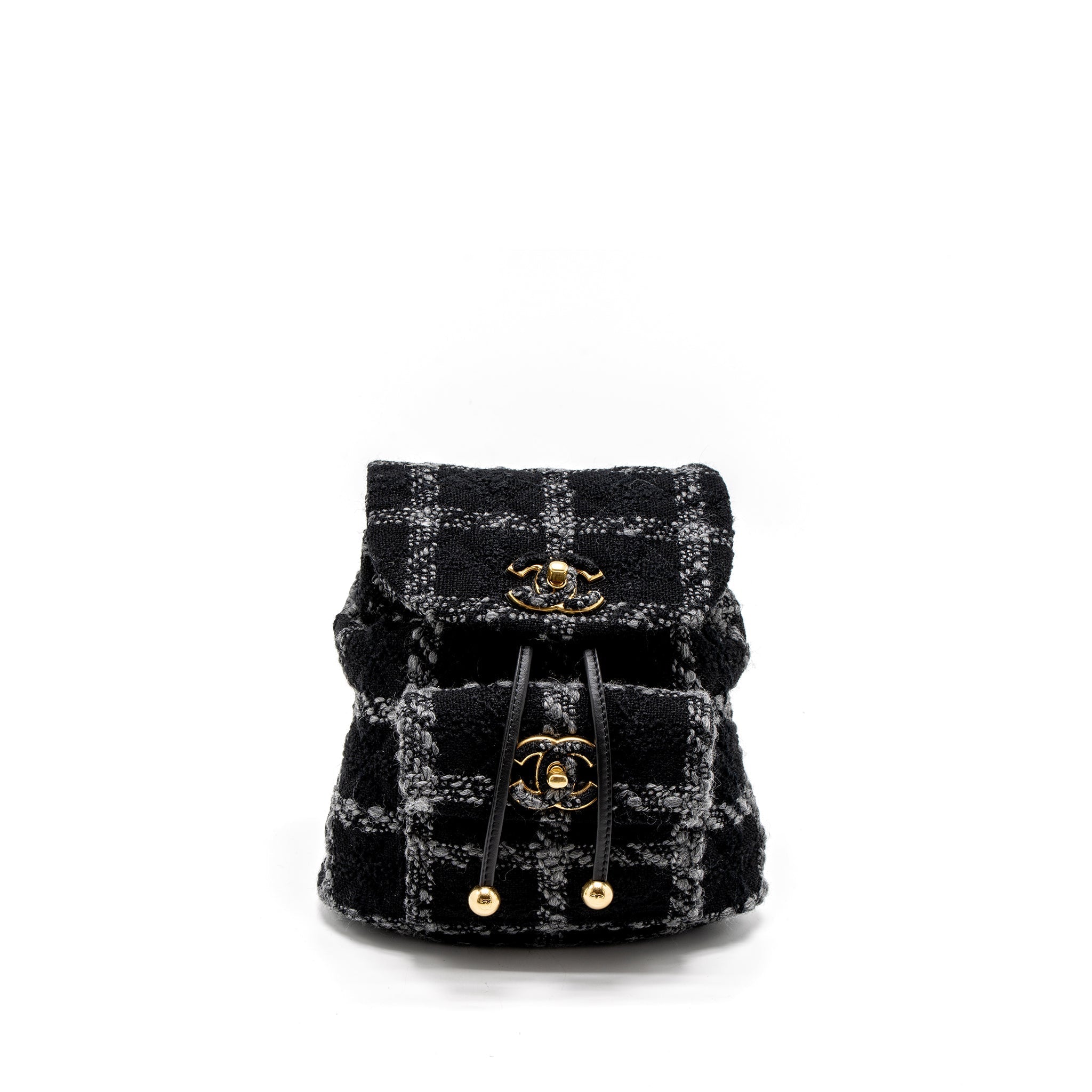 Chanel Duma Backpack Tweed Multicoloured Brushed  (Microchip)