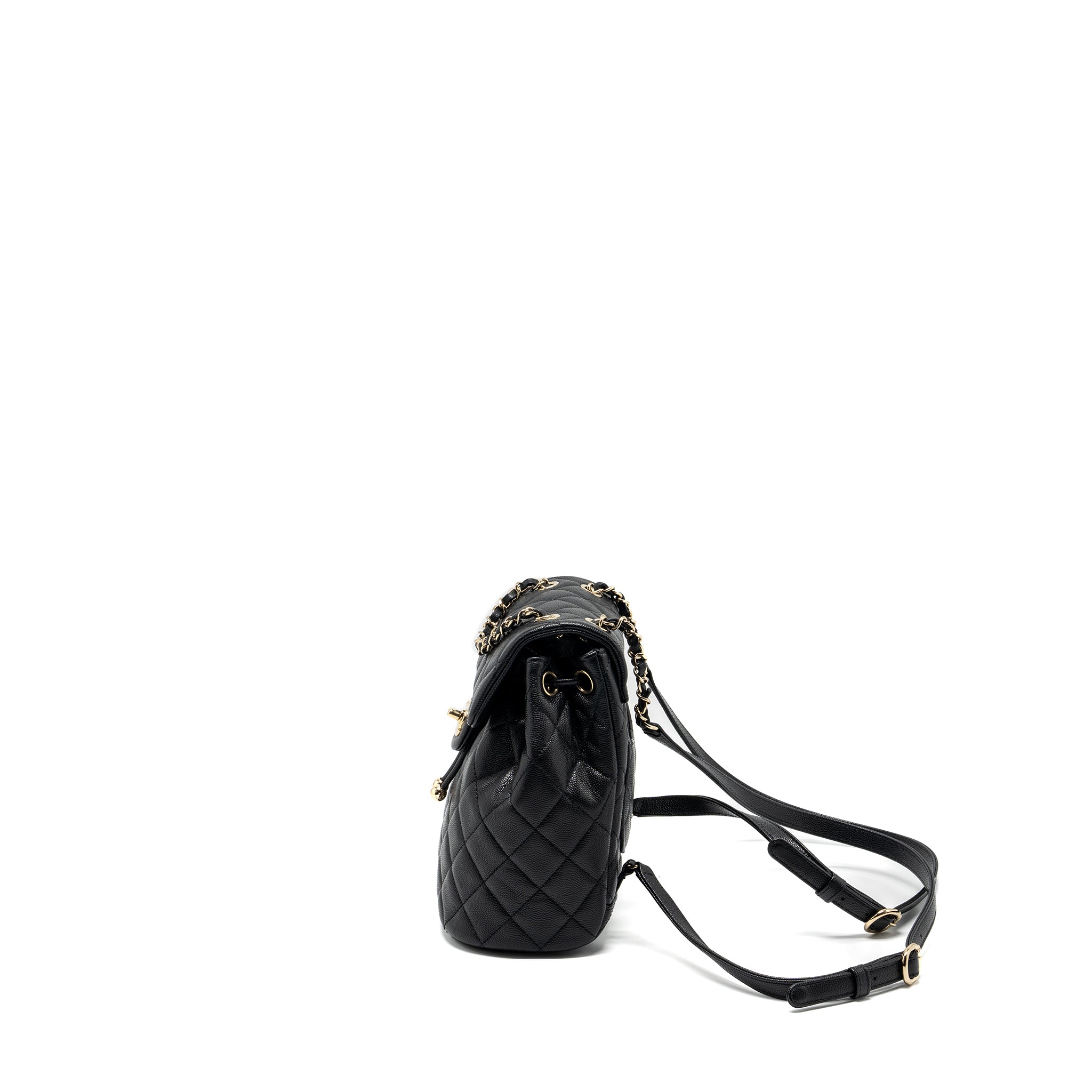 Chanel 23s mini Backpack Caviar Black L (Microchip)