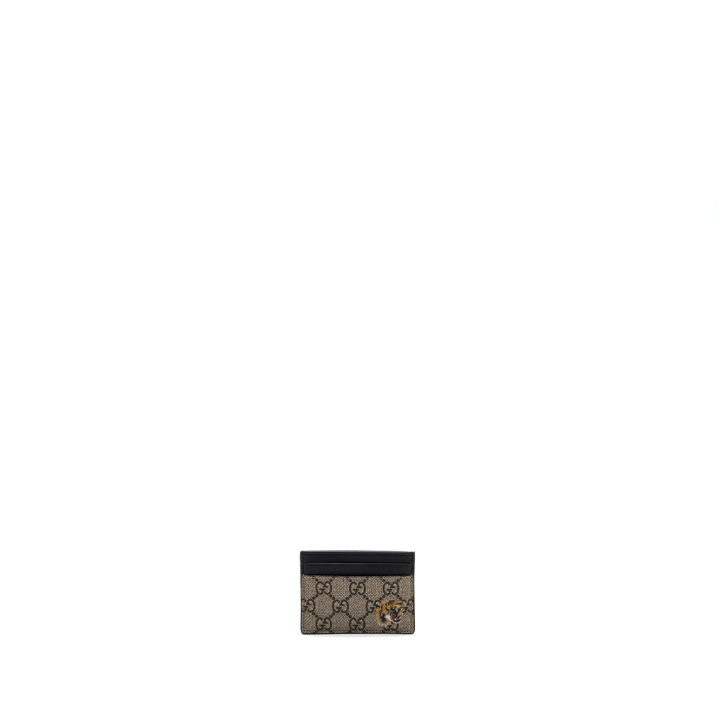 Gucci Tiger Print GG Supreme  Holder