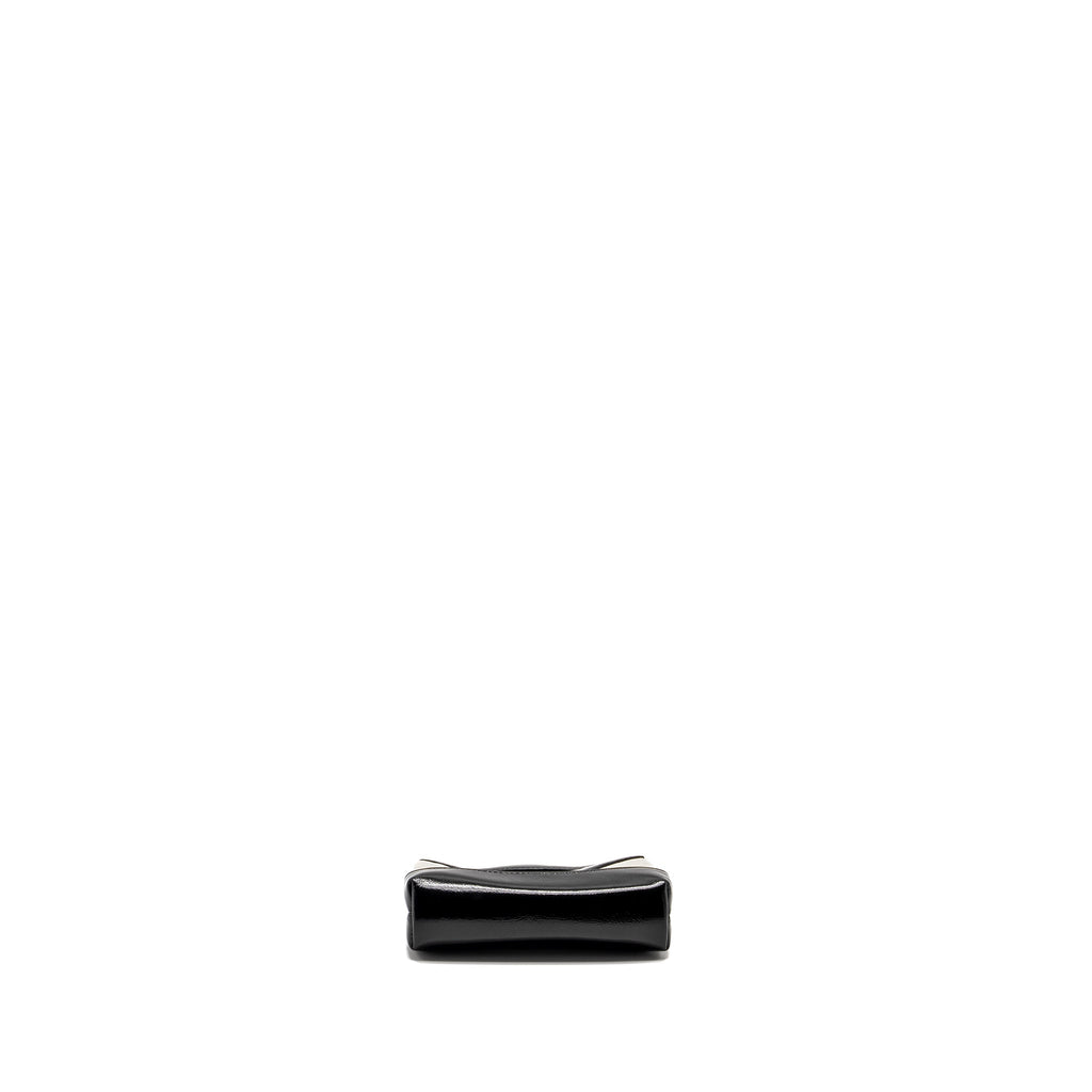 Chanel 31 Nano Clutch with Chain Shiny Lambskin White/Black L (Microchip)