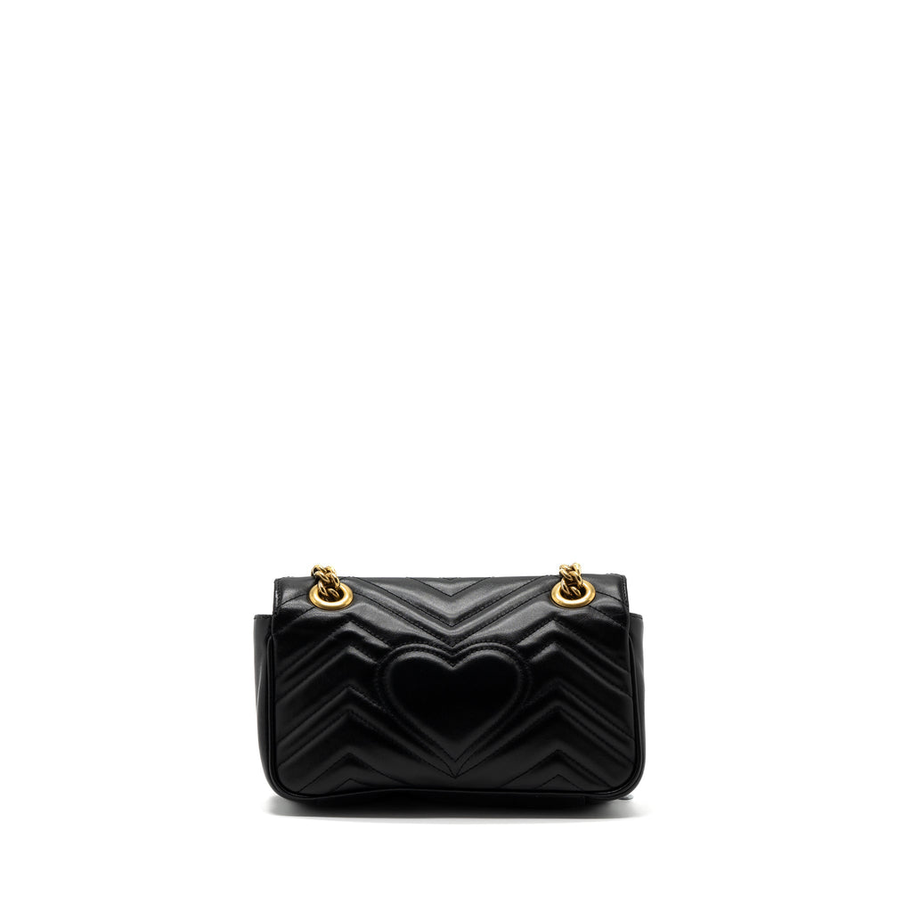 Gucci Mini GG Marmont Bag Calfskin Black Brushed