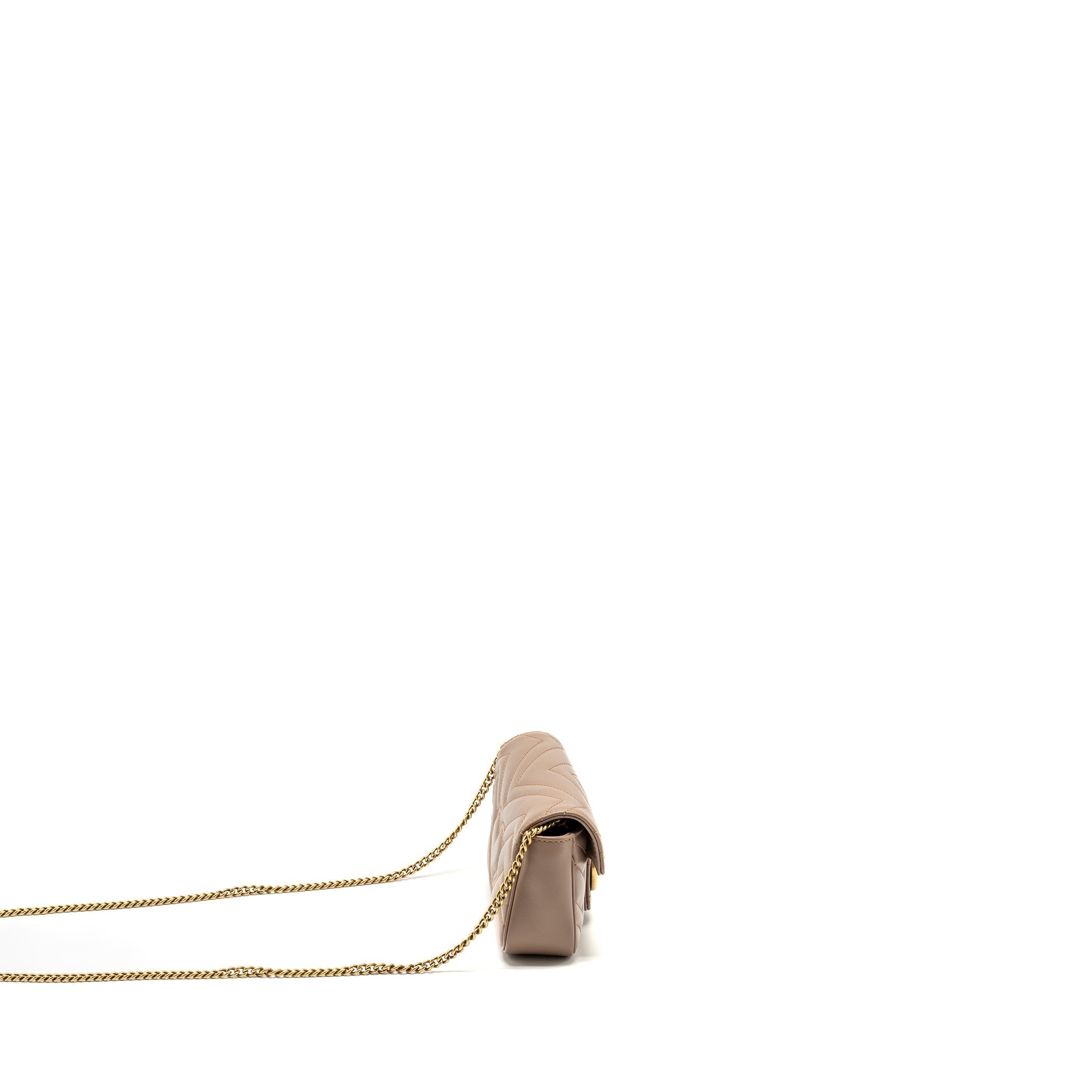Gucci GG Marmont Super Mini Bag Calfskin Beige