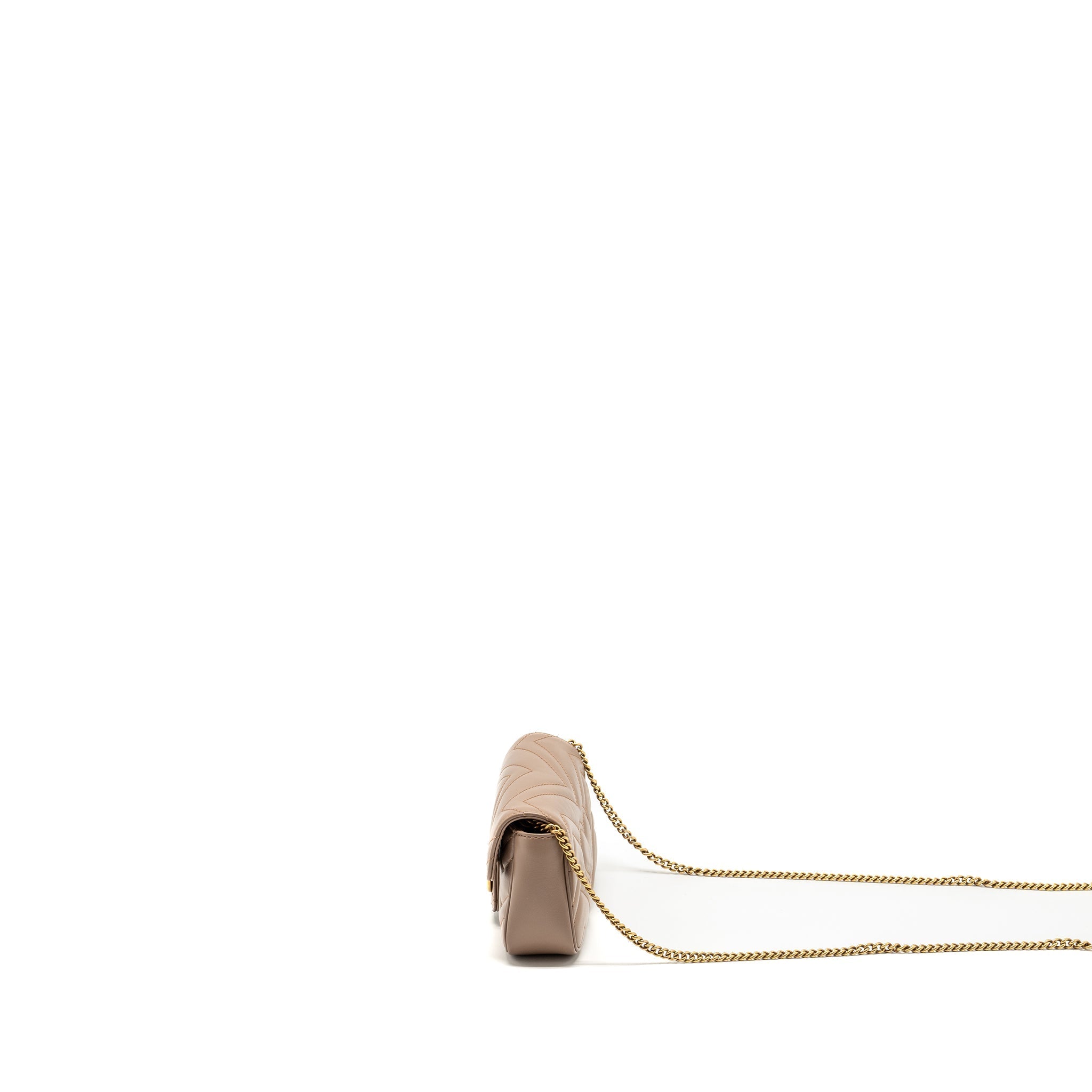 Gucci GG Marmont Super Mini Bag Calfskin Beige