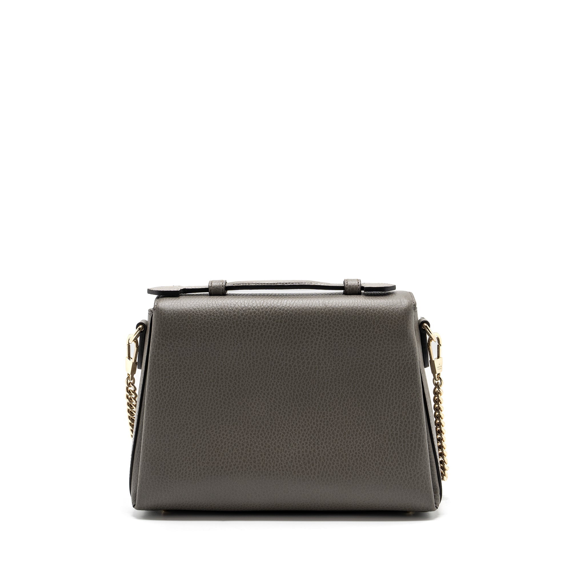 Gucci top handle messanger bag calfskin grey L