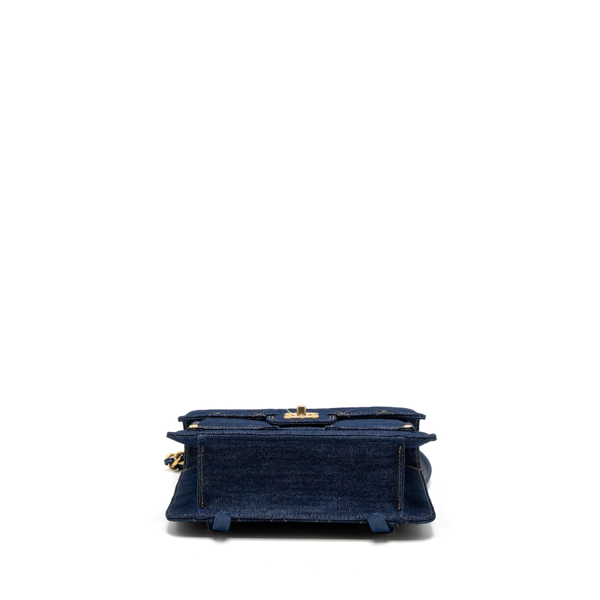 Chanel 23S Flap Backpack Denim Blue Brushed  (Microchip)