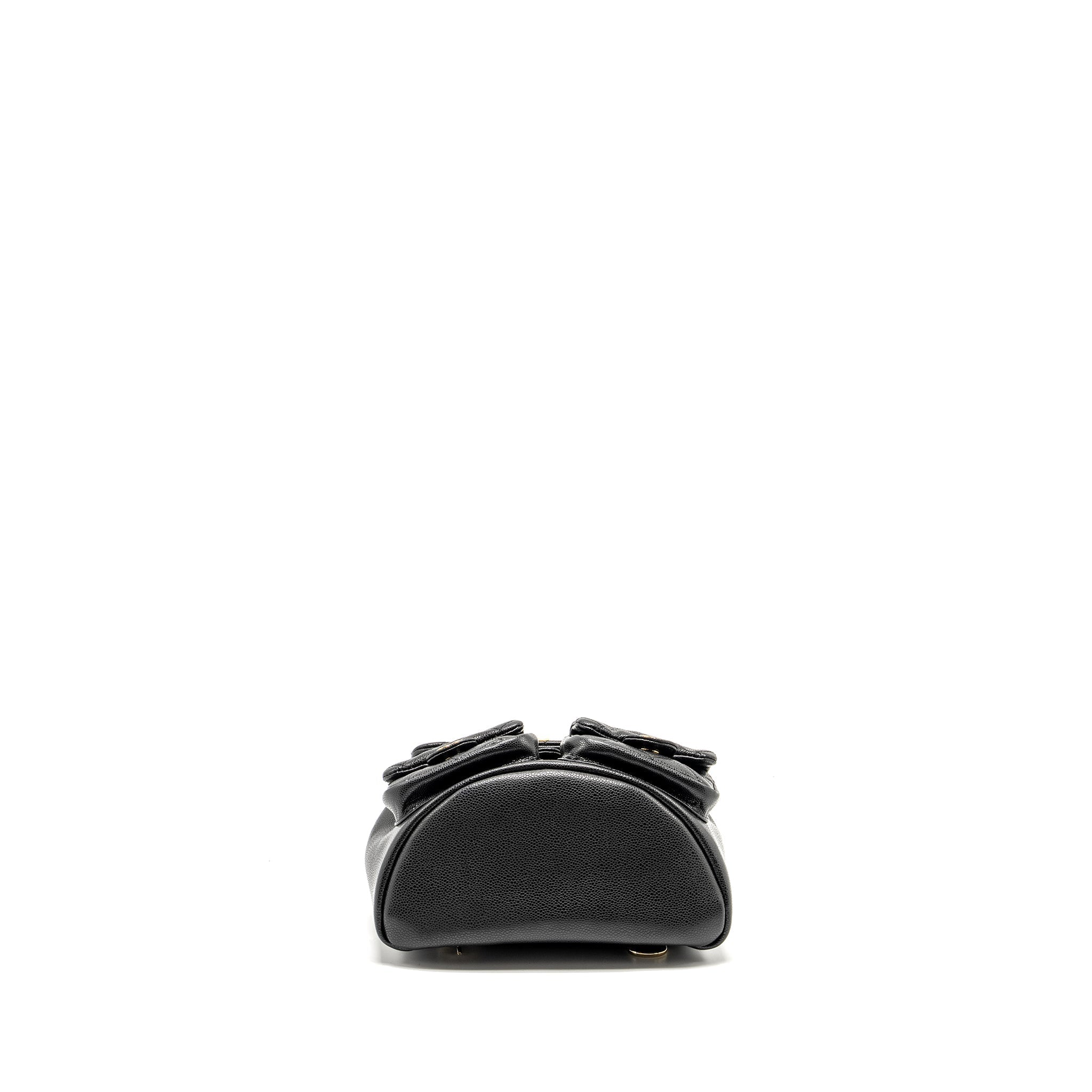 Chanel Triple Pack Backpack Caviar Black L (microchip)