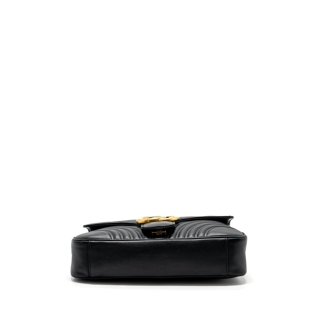 Gucci medium gg Marmont bag calfskin black