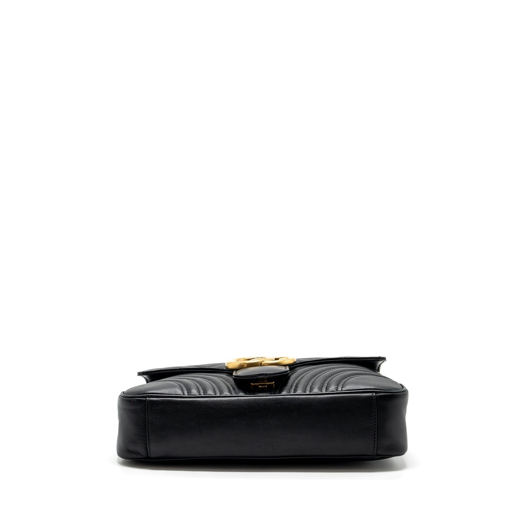 Gucci medium gg Marmont bag calfskin black