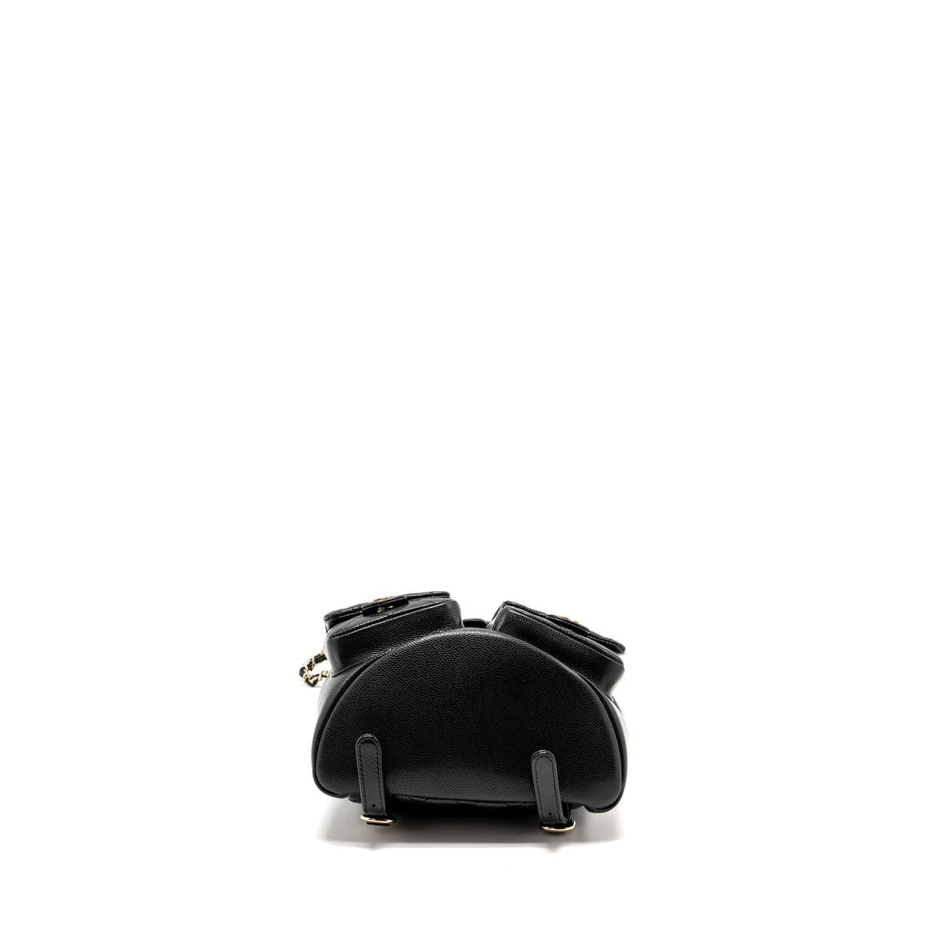 Chanel Triple Pack Backpack Caviar Black L (Microchip)