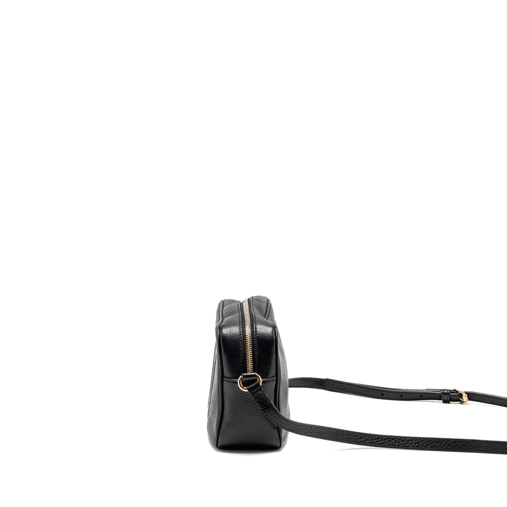 Gucci Soho Disco Camera Crossbody Bag Calfskin Black L