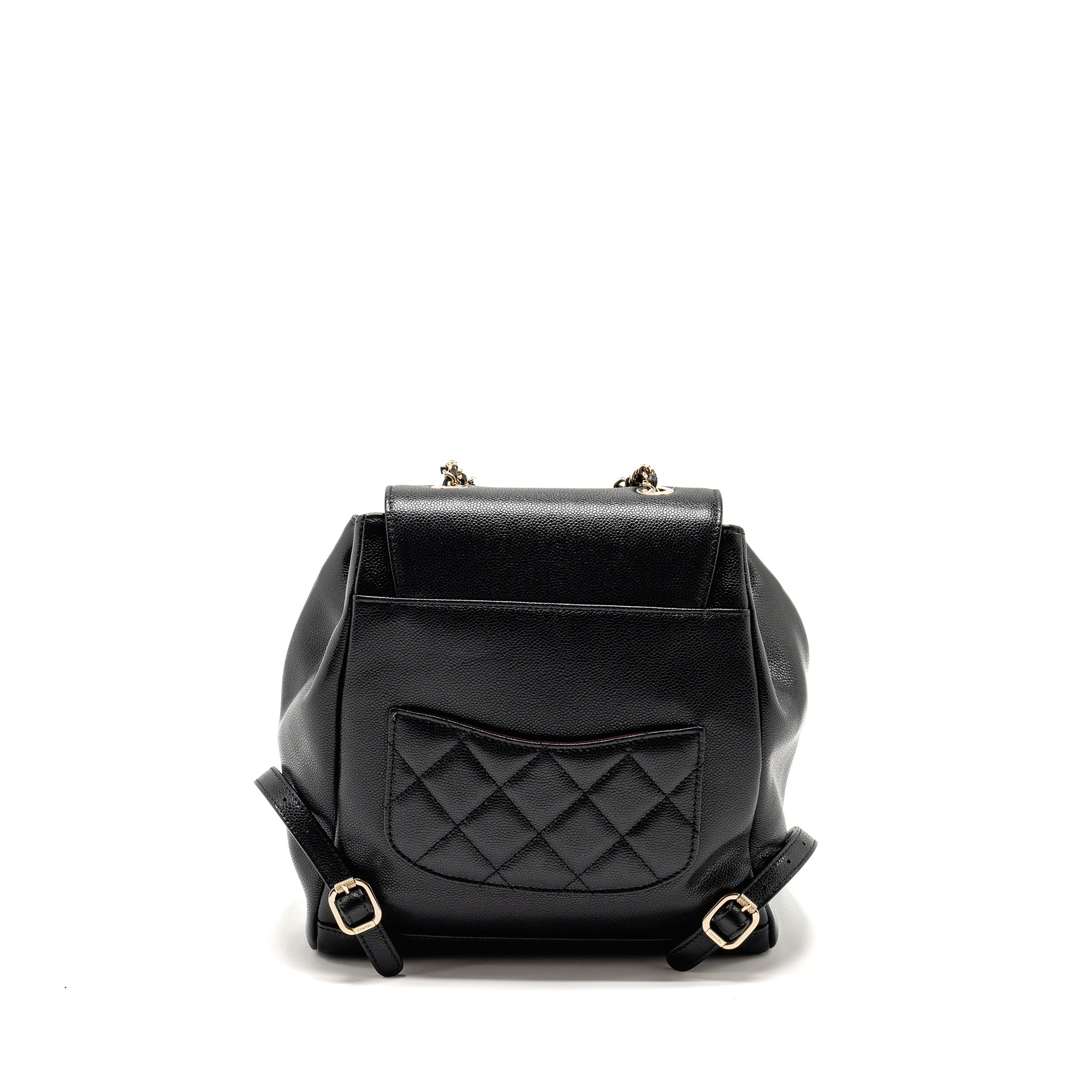 Chanel Affinity Backpack Caviar Black L (Microchip)