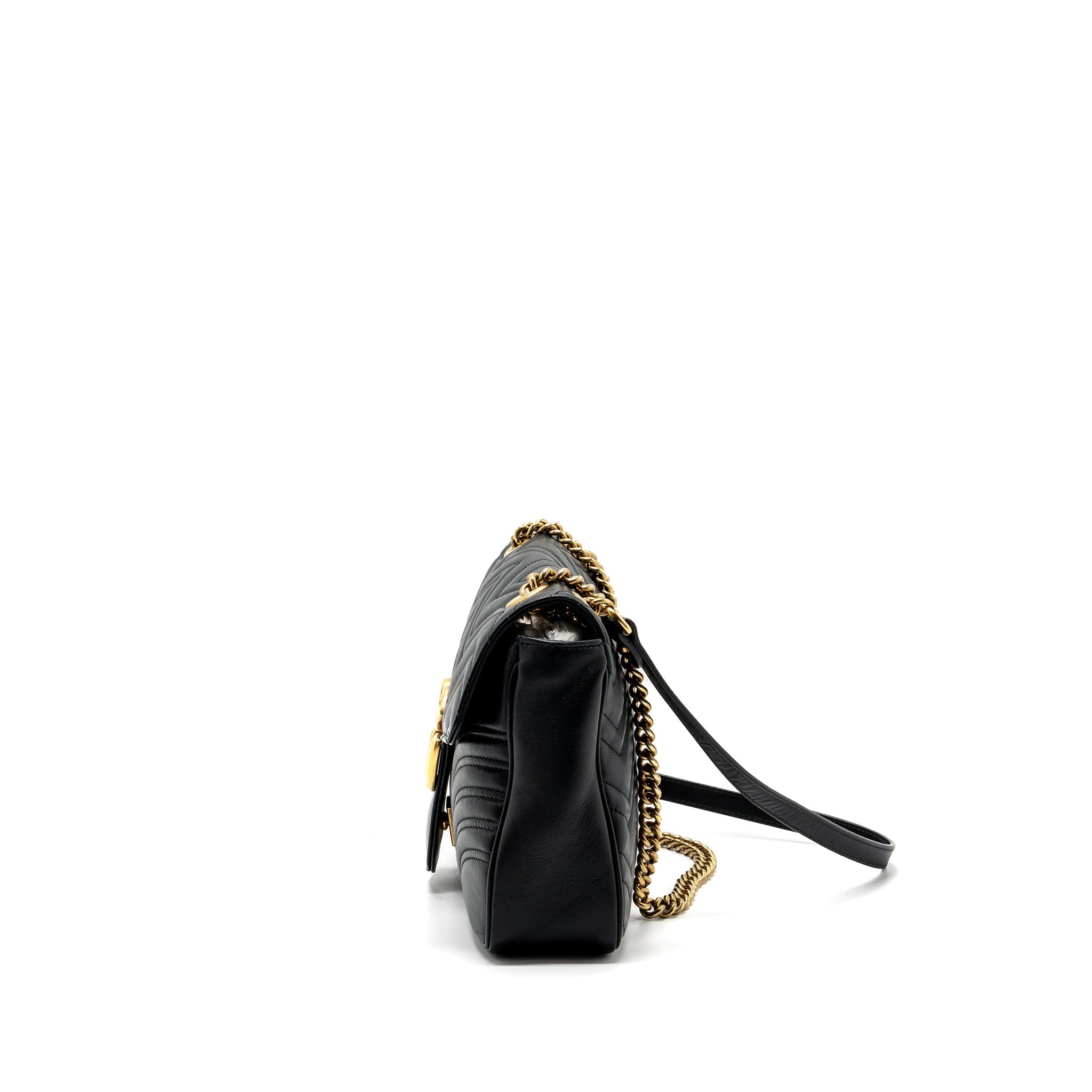 Gucci medium gg Marmont bag calfskin black