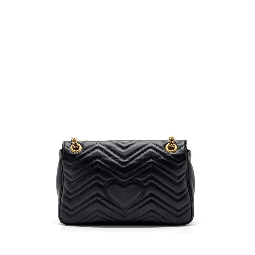 Gucci medium gg Marmont bag calfskin black