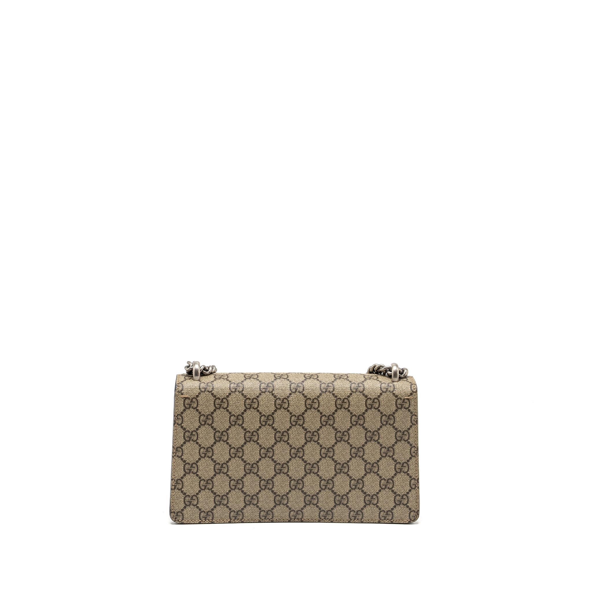 Gucci Dionysus Shoulder Bag GG Supreme Canvas/Suede Beige SHW