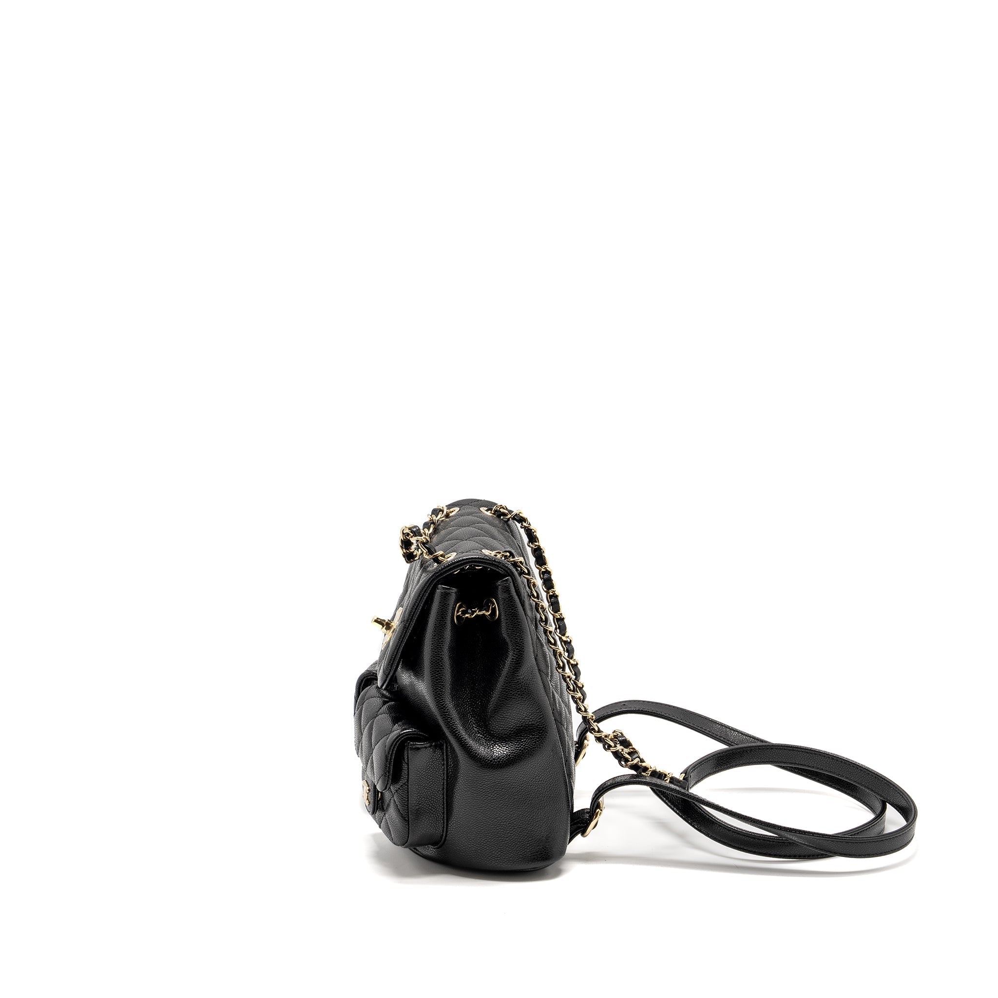 Chanel Triple Pack Backpack Caviar Black L (Microchip)