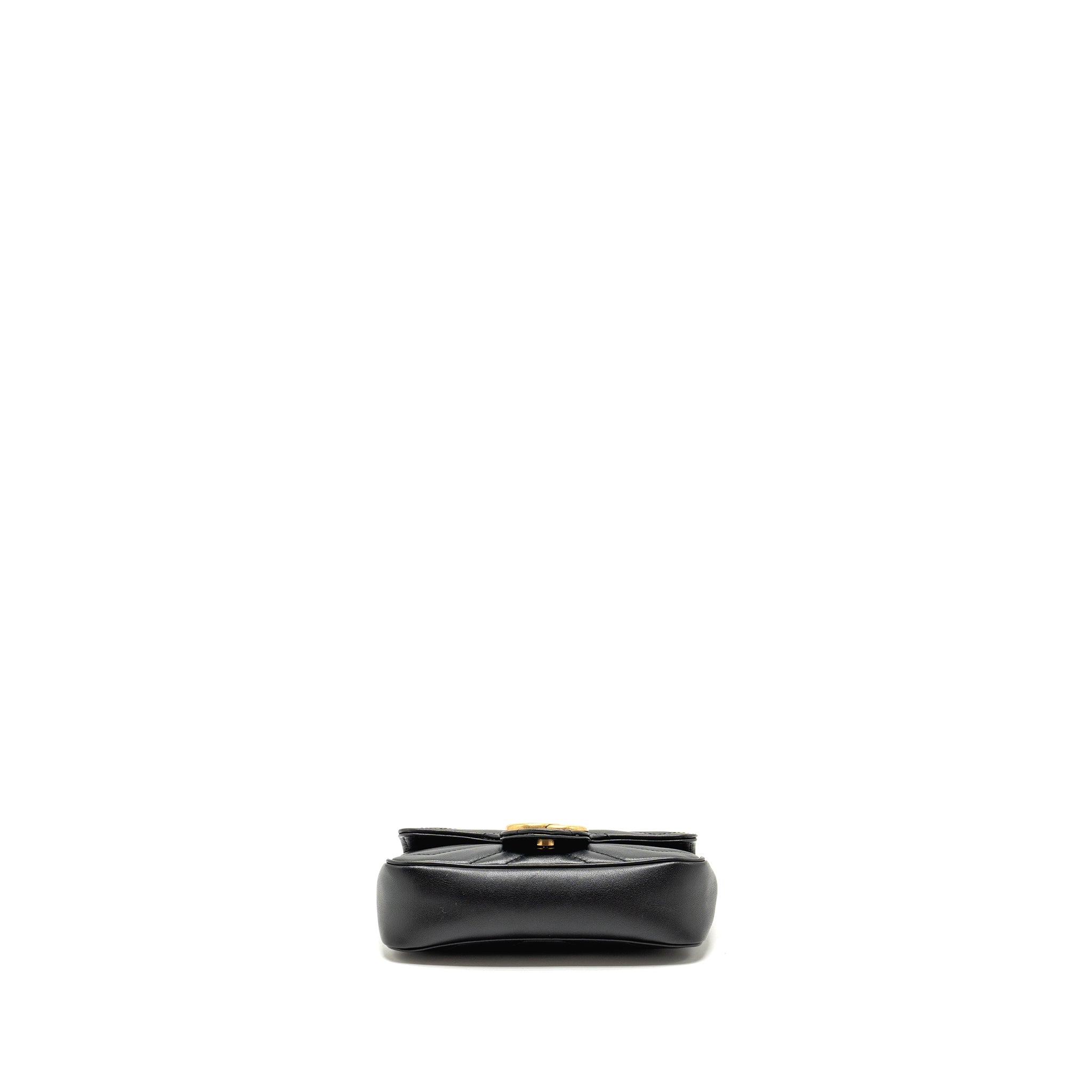Gucci Super Mini GG Marmont Calfskin Black