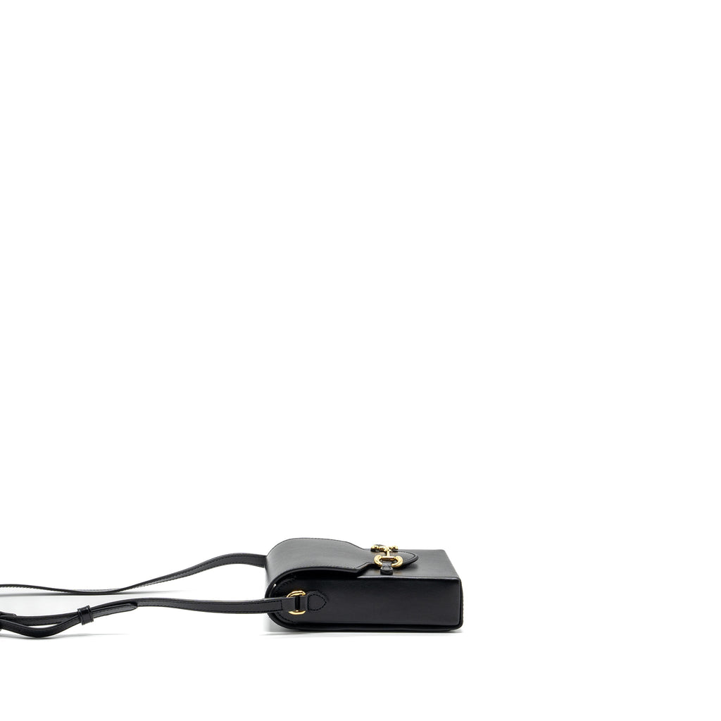 Gucci 1955 Horsebit 1955 Crossbody Bag Calfskin Black