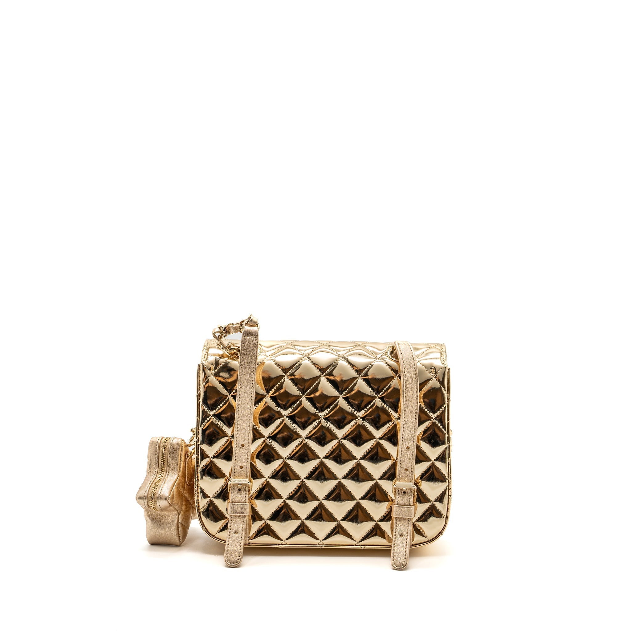 Chanel 24C backpack with star patent gold L (microchip)