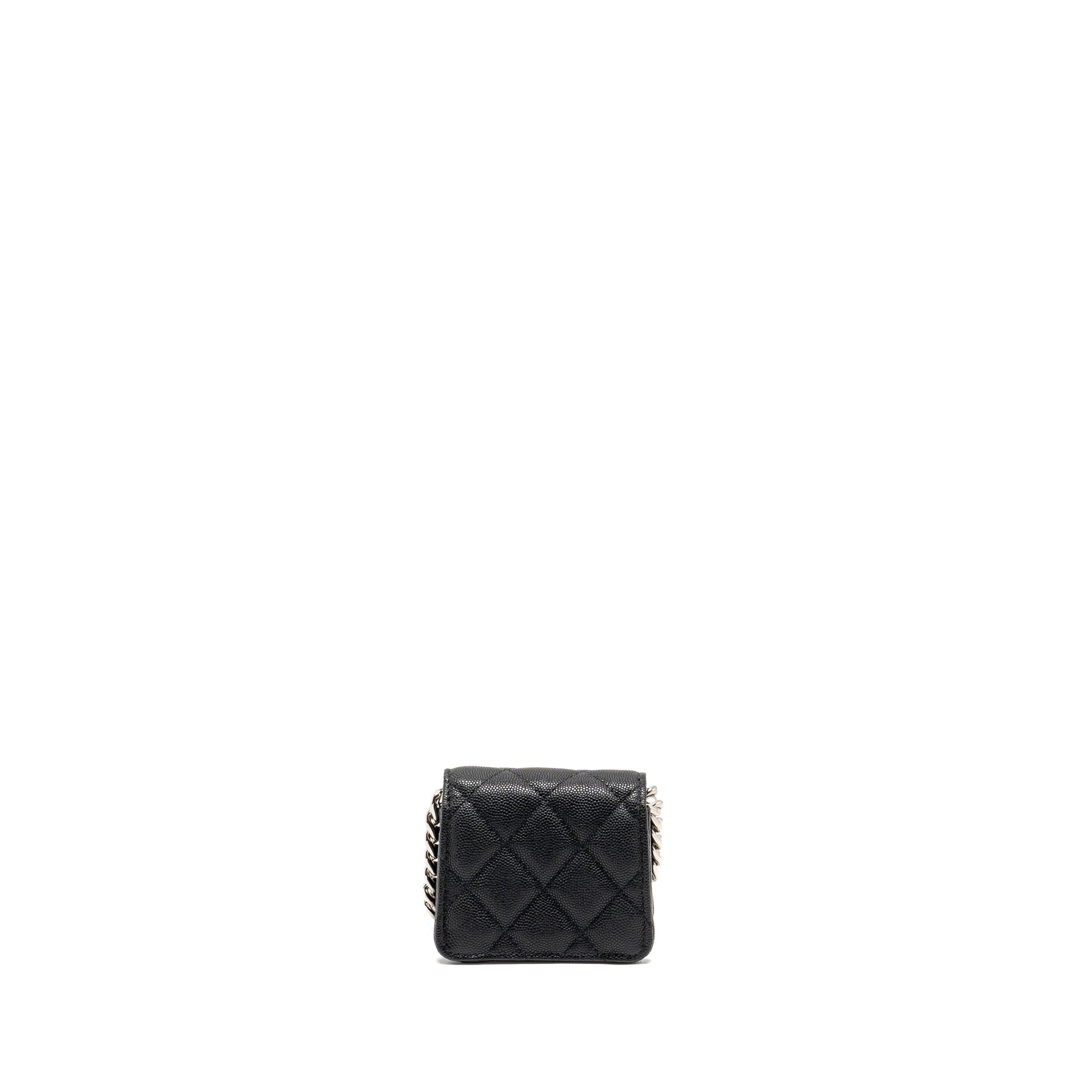Chanel 22s Mini Clutch With Chain Caviar Black