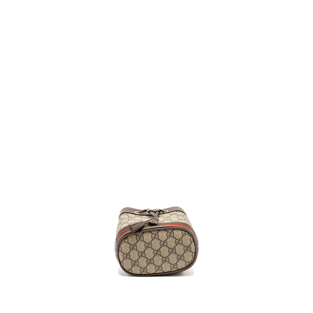 Gucci Ophidia mini Bucket Bag GG Supreme Canvas Beige / Ebony
