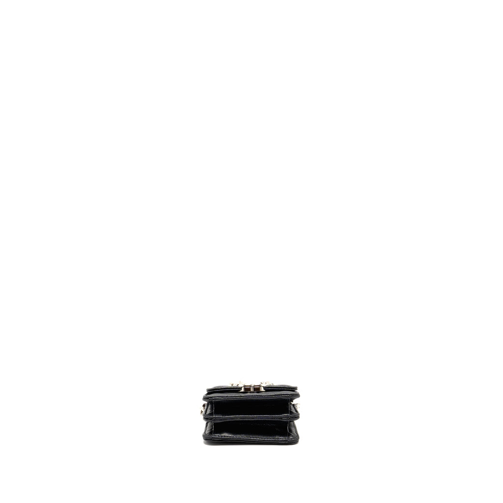 Chanel 22s Mini Clutch With Chain Caviar Black