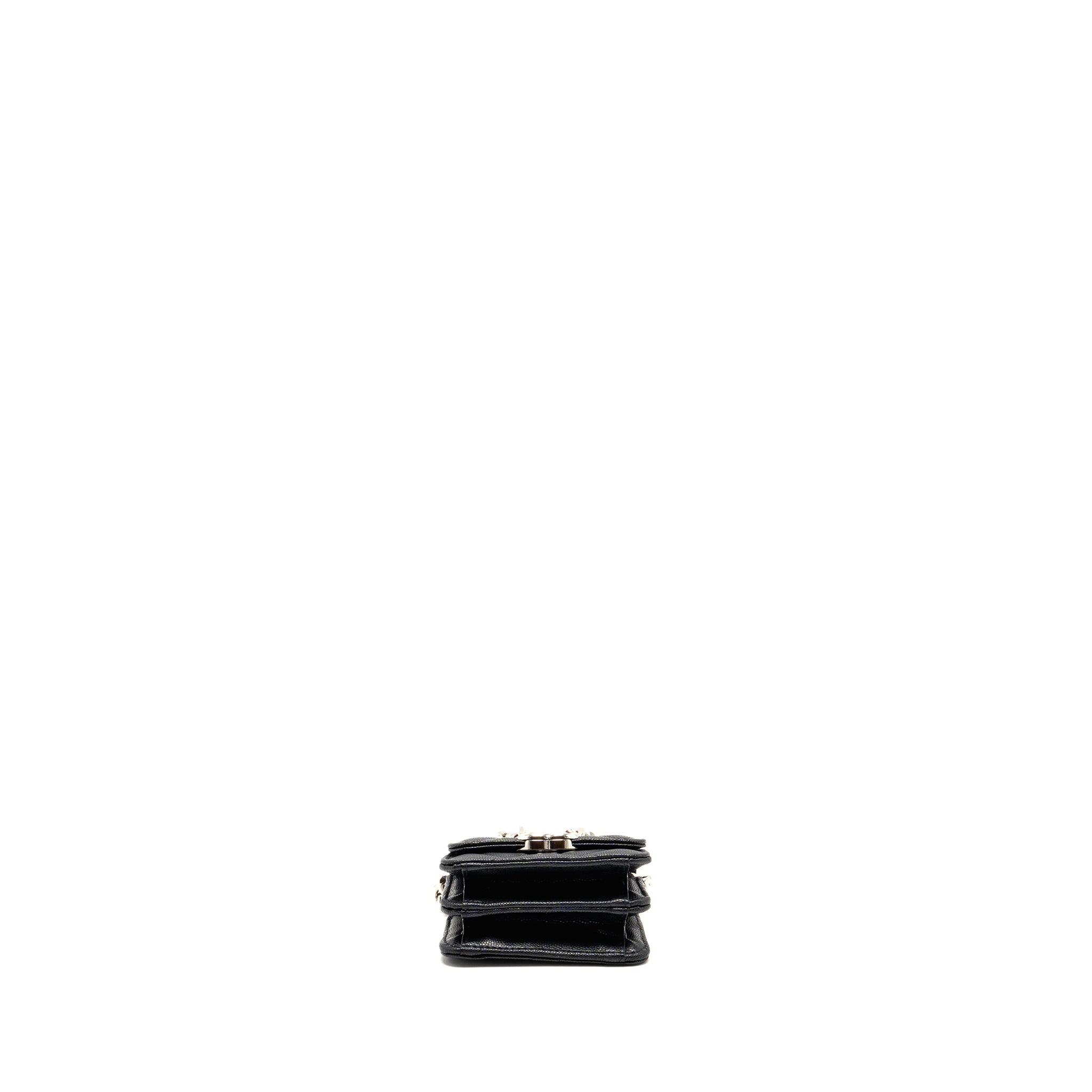 Chanel 22s Mini Clutch With Chain Caviar Black
