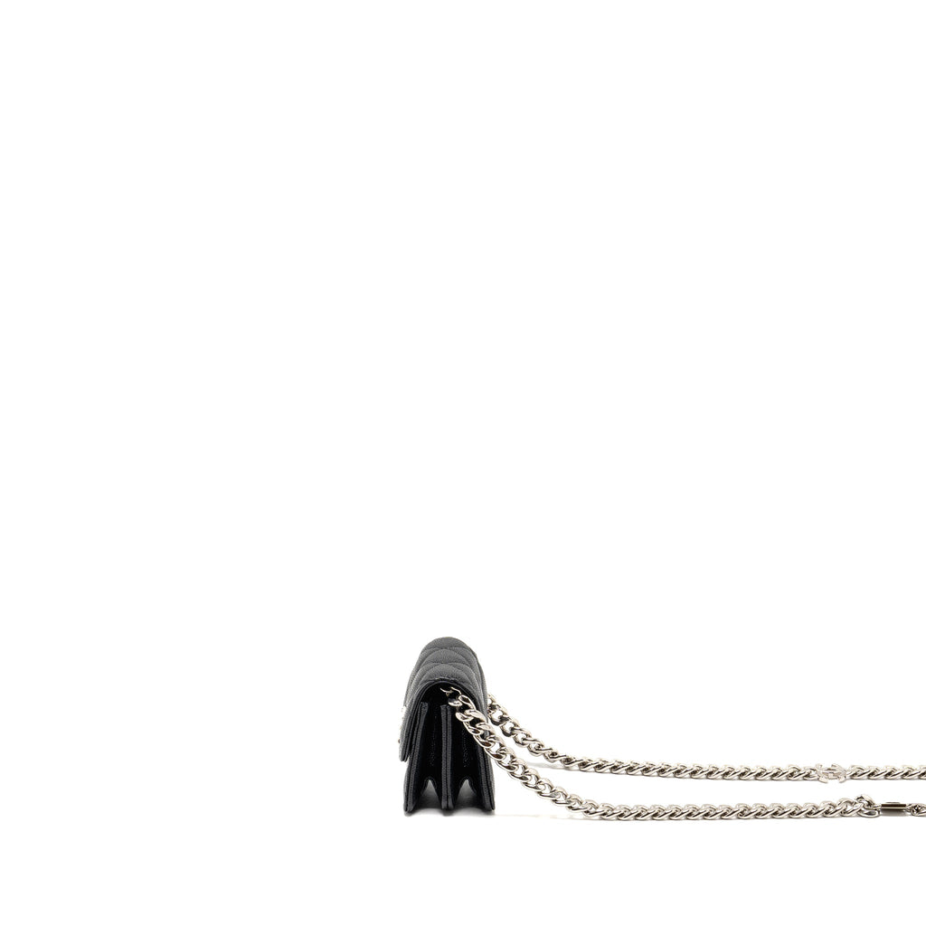 Chanel 22s Mini Clutch With Chain Caviar Black