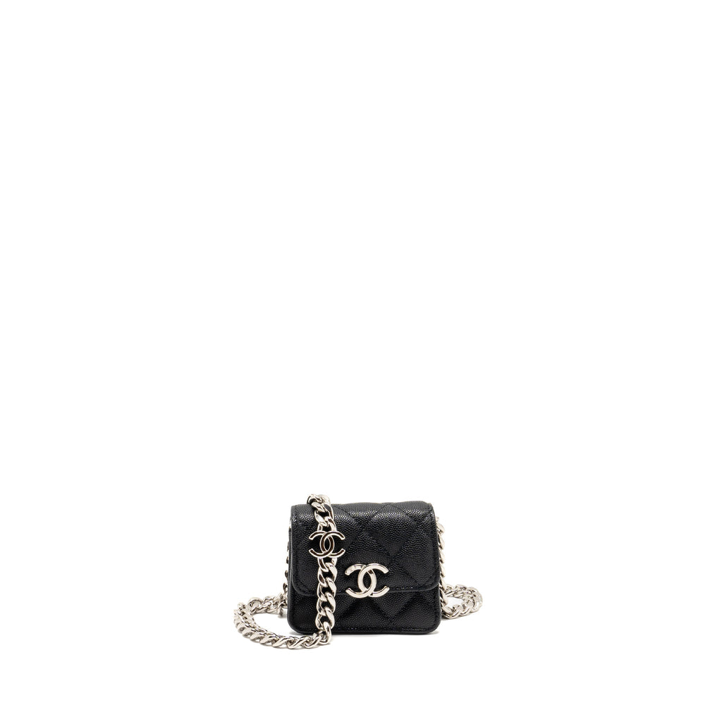 Chanel 22s Mini Clutch With Chain Caviar Black