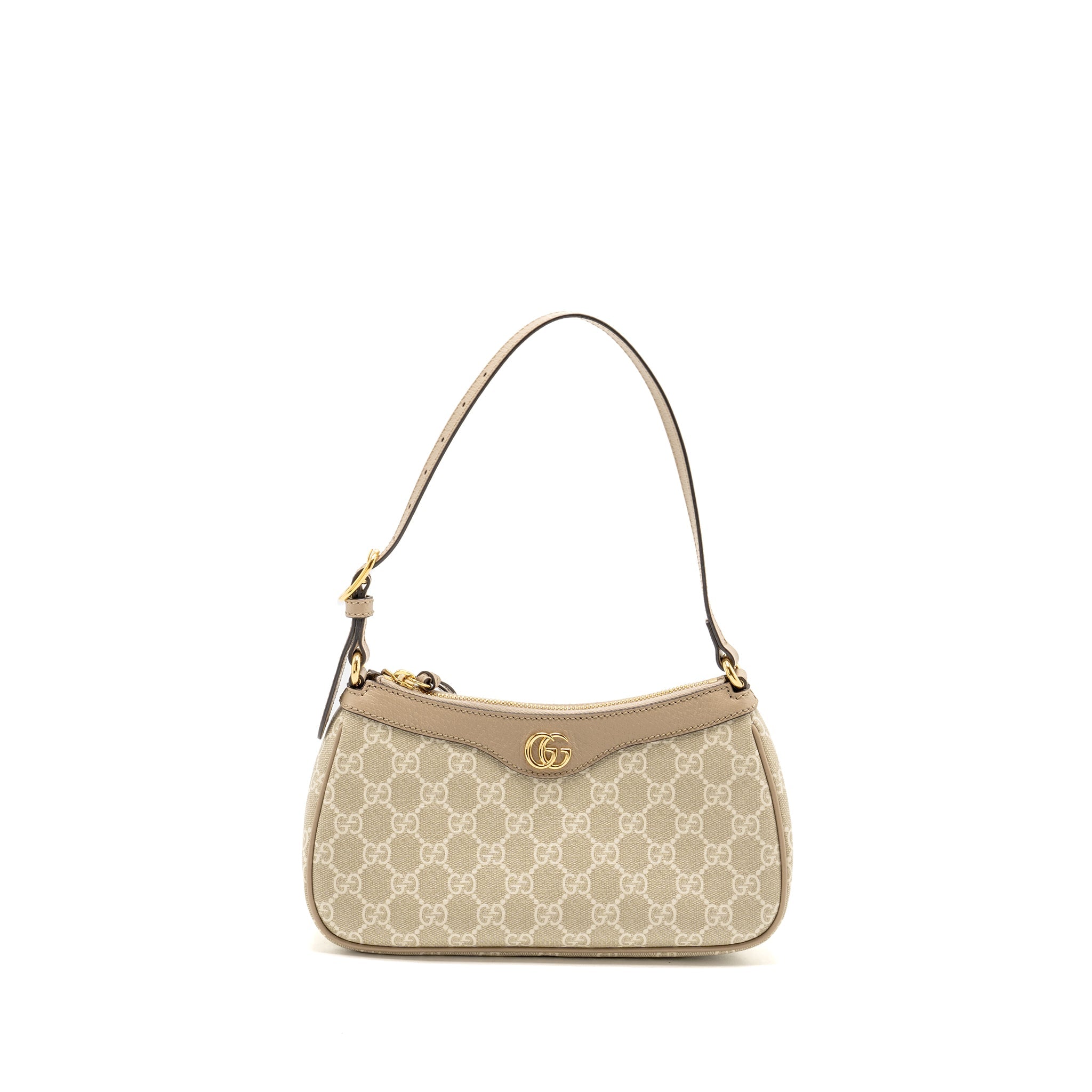 Gucci Ophidia Small Shoulder Bag GG Supreme Canvas Beige / White