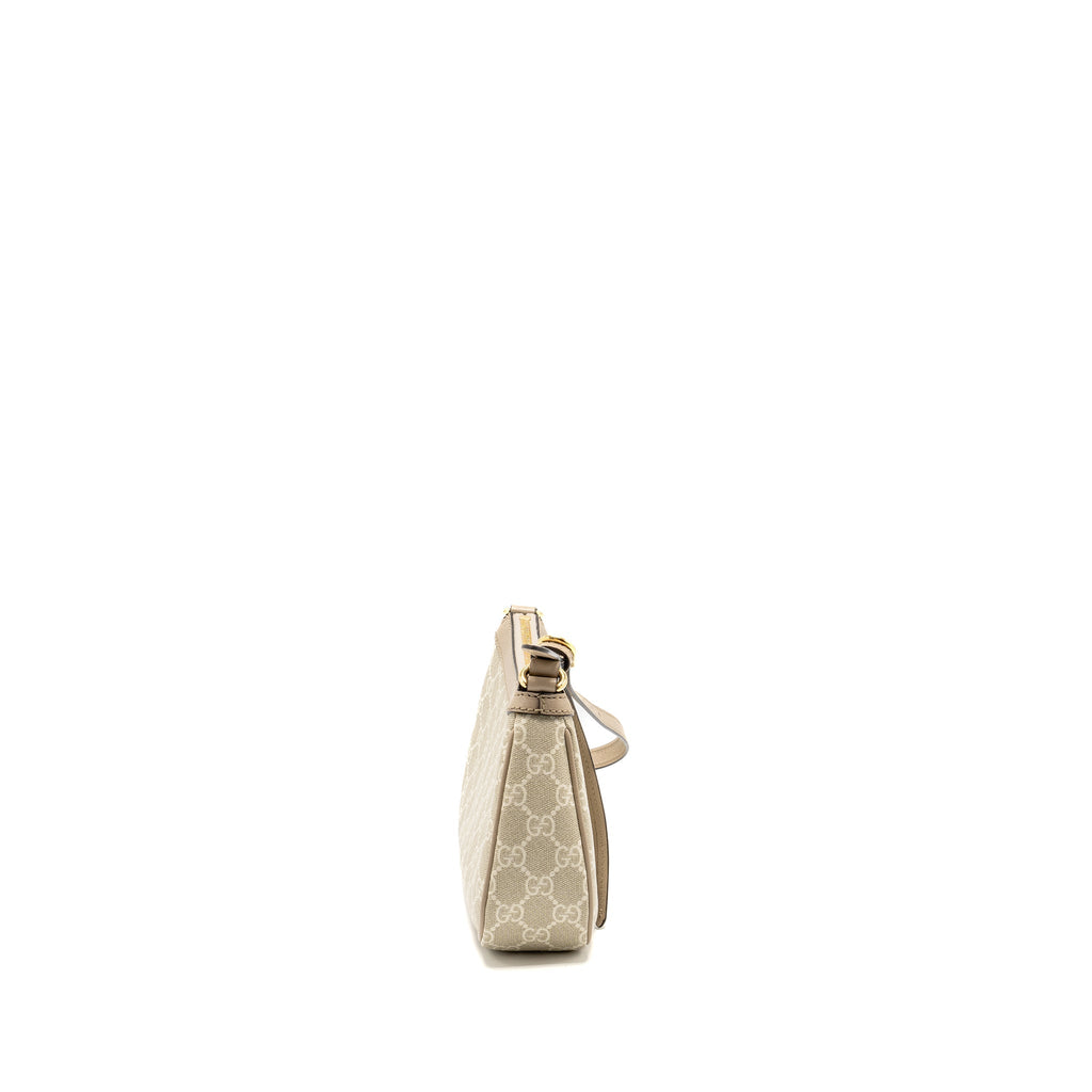 Gucci Ophidia Small Shoulder Bag GG Supreme Canvas Beige / White