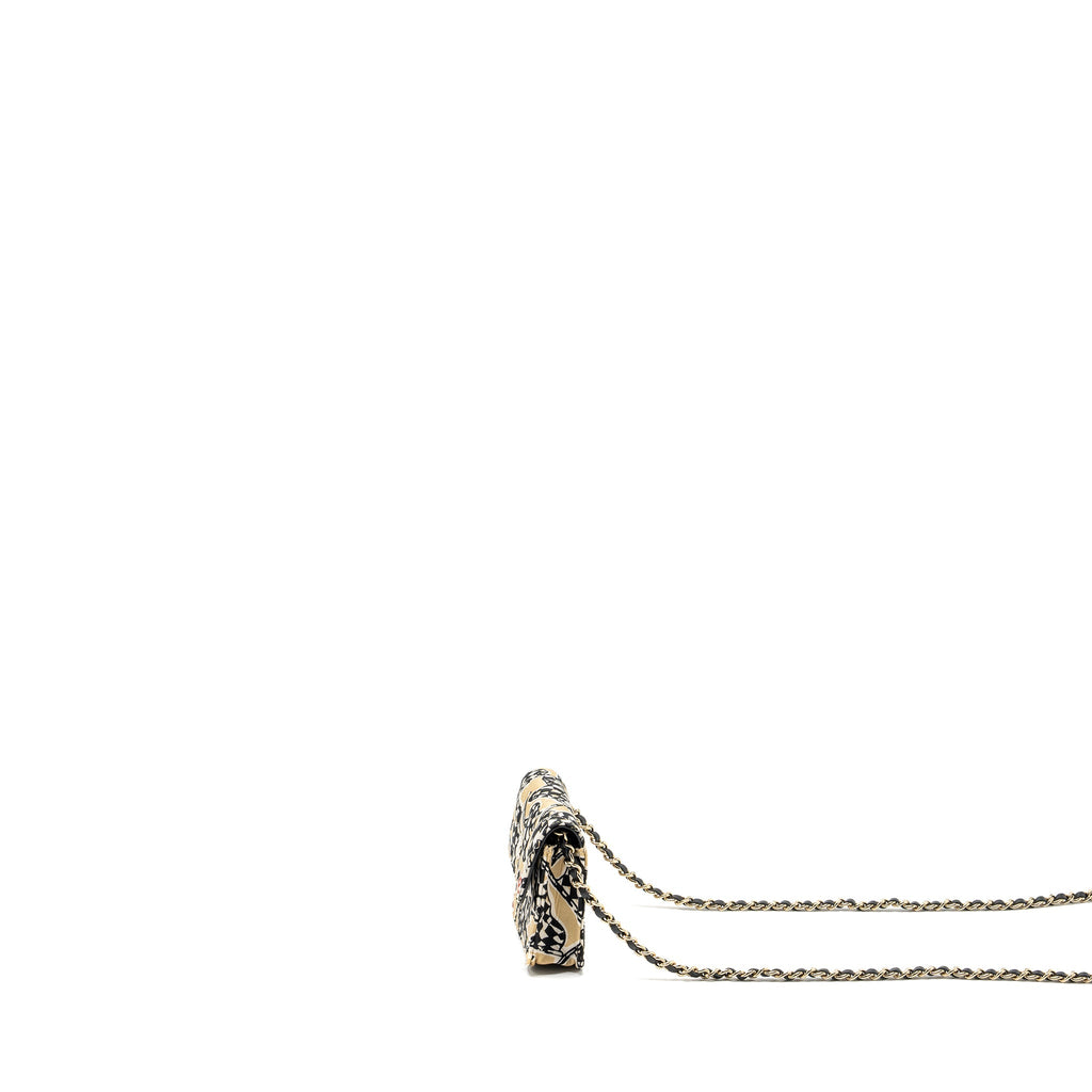 Chanel Mini Clutch With Chain Fabric Multicolour L (Microchip)