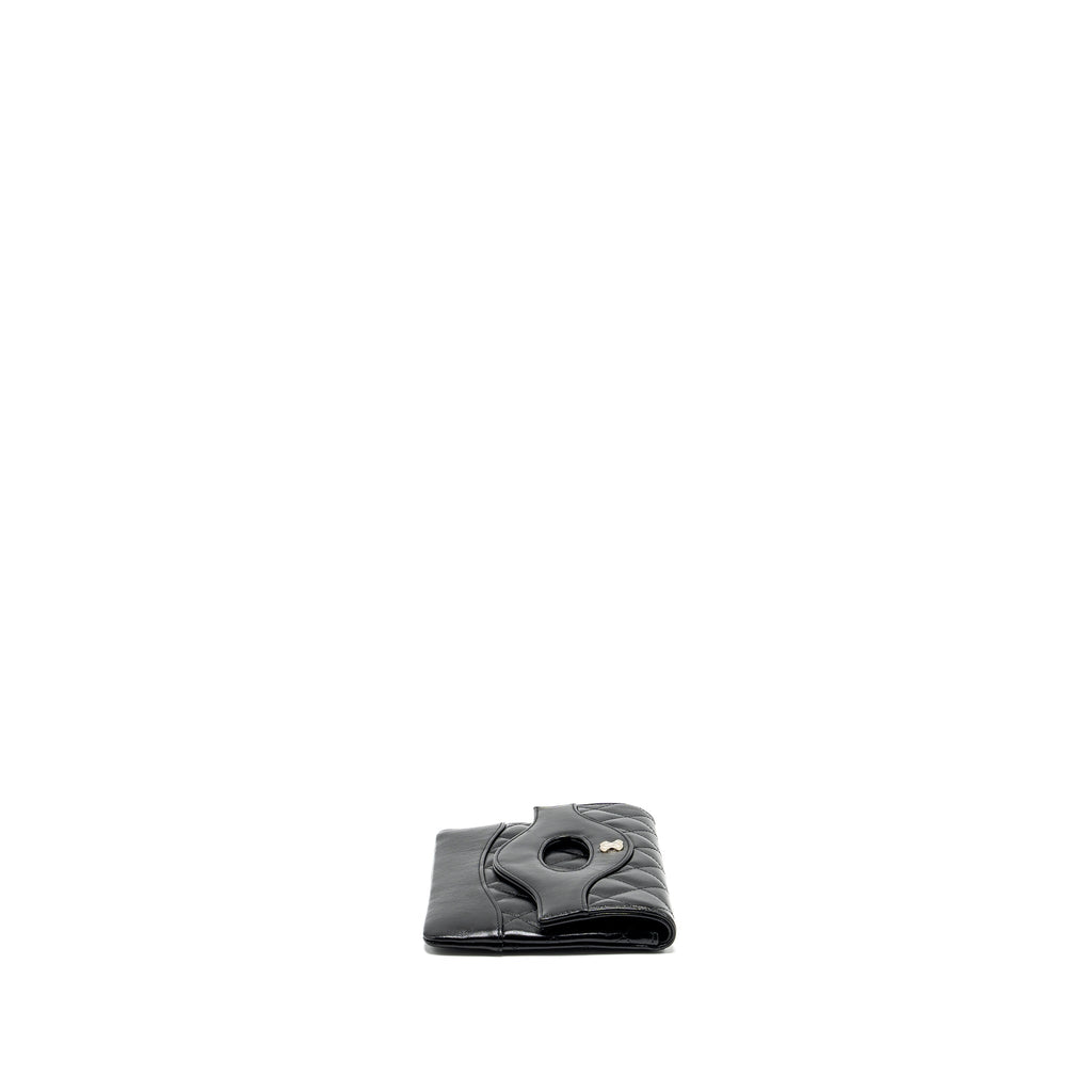 Chanel 24S Mini 31 Clutch Shiny lambskin Black L (Microchip)