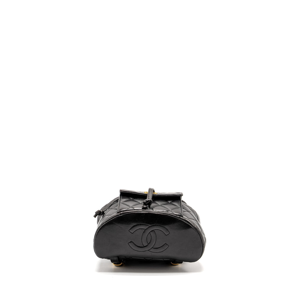 Chanel Vintage Duma Backpack Lambskin Black