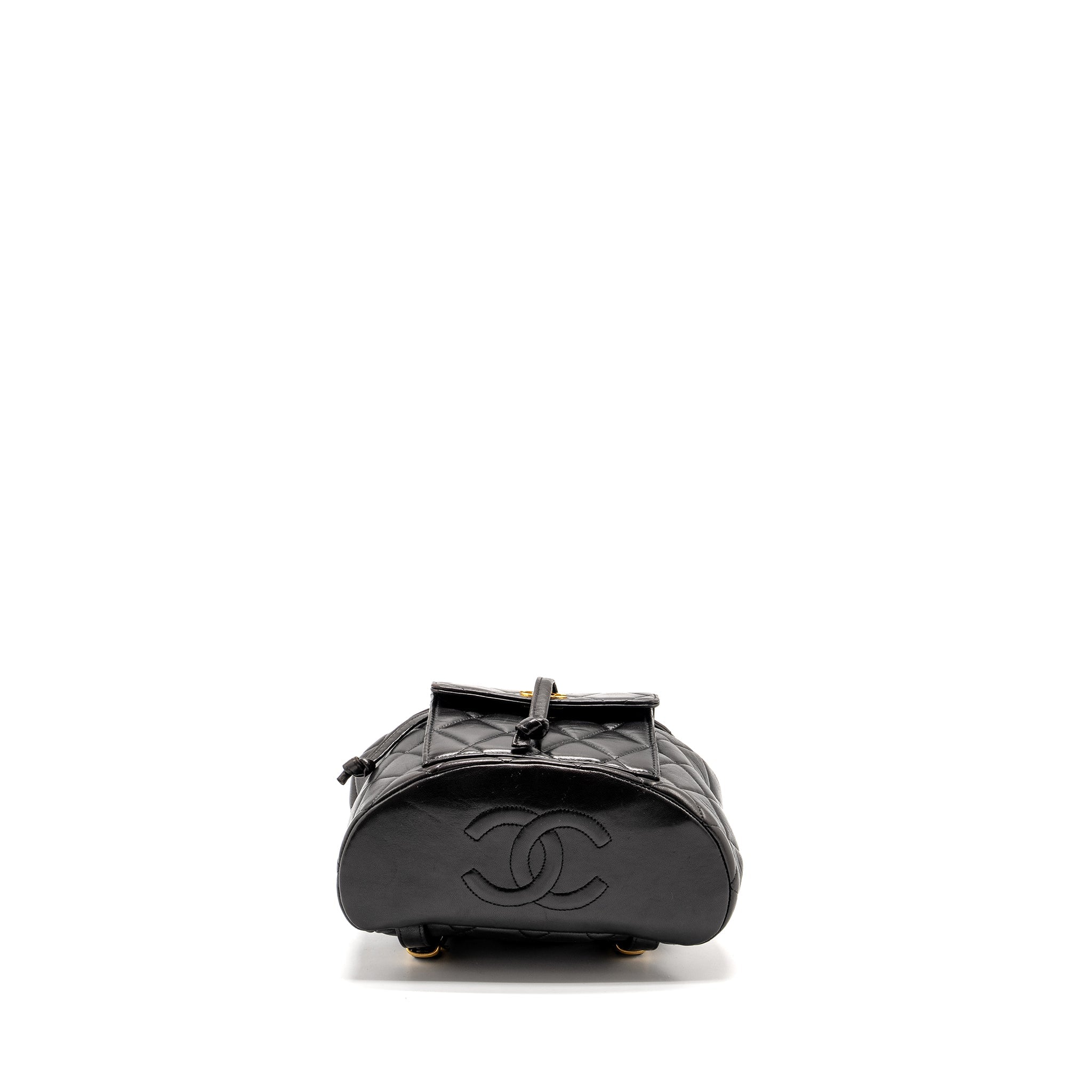 Chanel Vintage Duma Backpack Lambskin Black