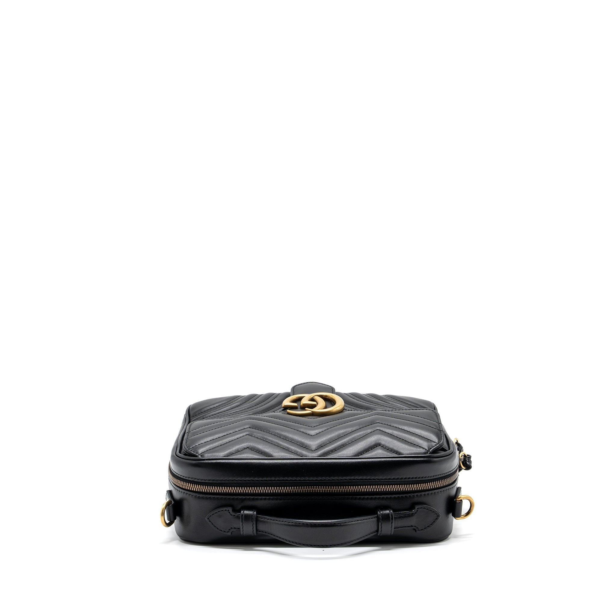 Gucci GG Marmont Matelasse Shoulder Bag Calfskin Black