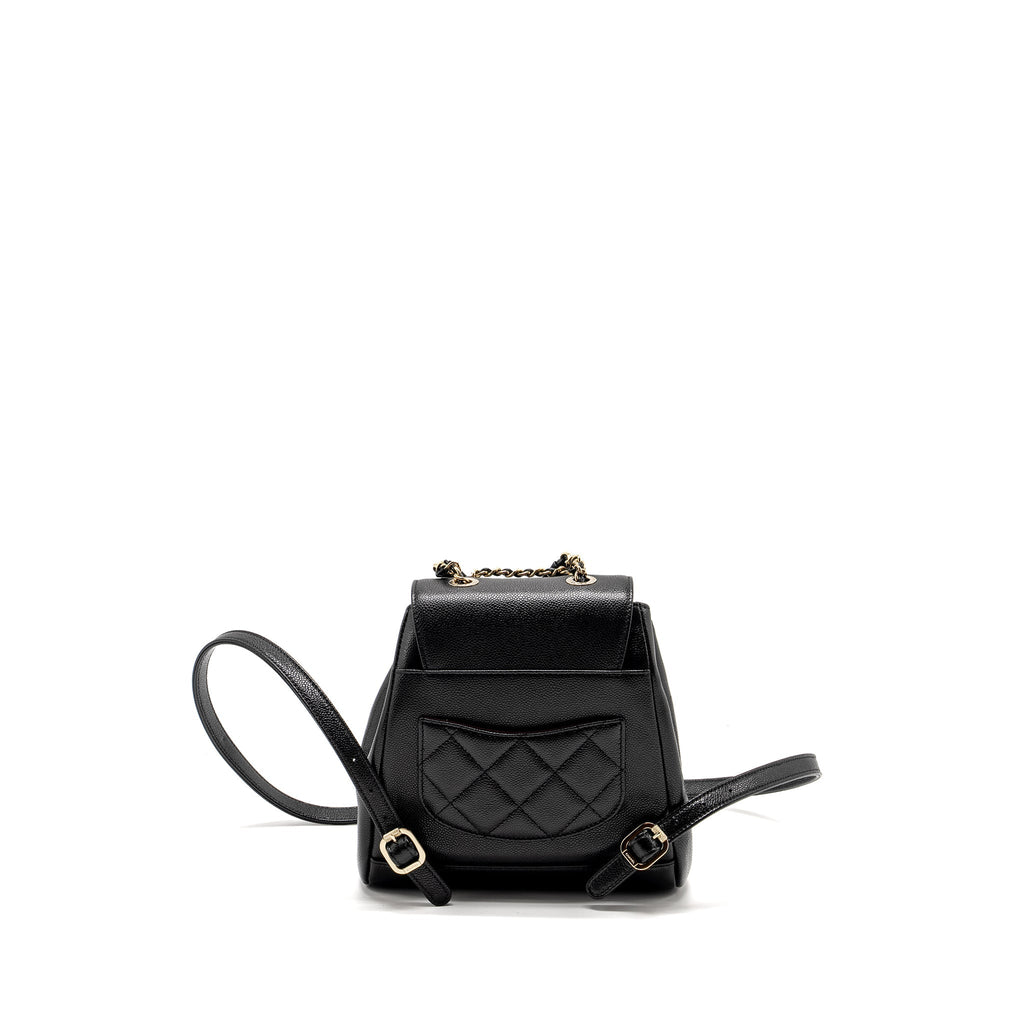 Chanel Affinity Backpack Caviar Black L (Microchip)