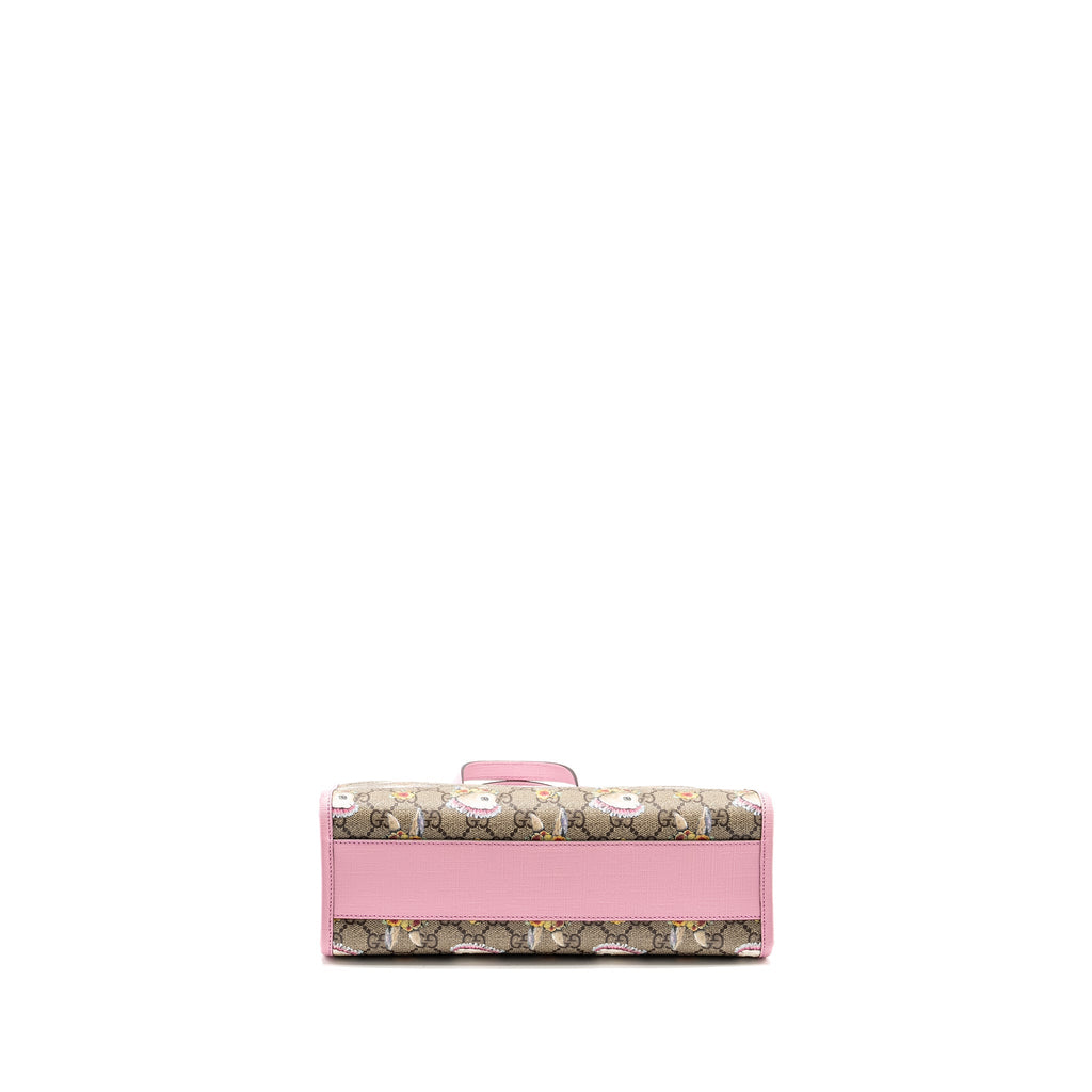 Gucci Children�s Yuko Higuchi Tote Bag GG Supreme Canvas/Leather Pink/Multicolour SHW