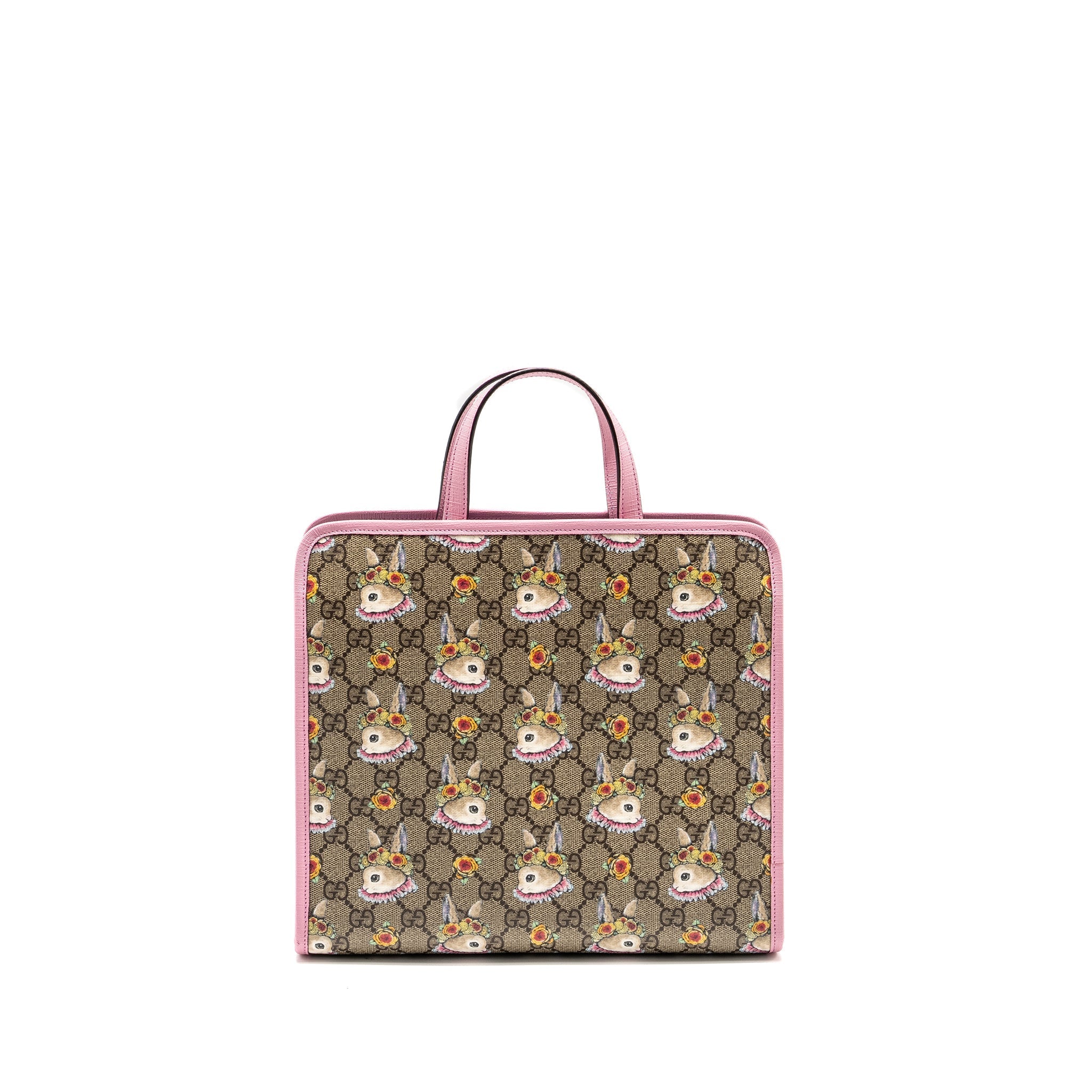 Gucci Children�s Yuko Higuchi Tote Bag GG Supreme Canvas/Leather Pink/Multicolour SHW