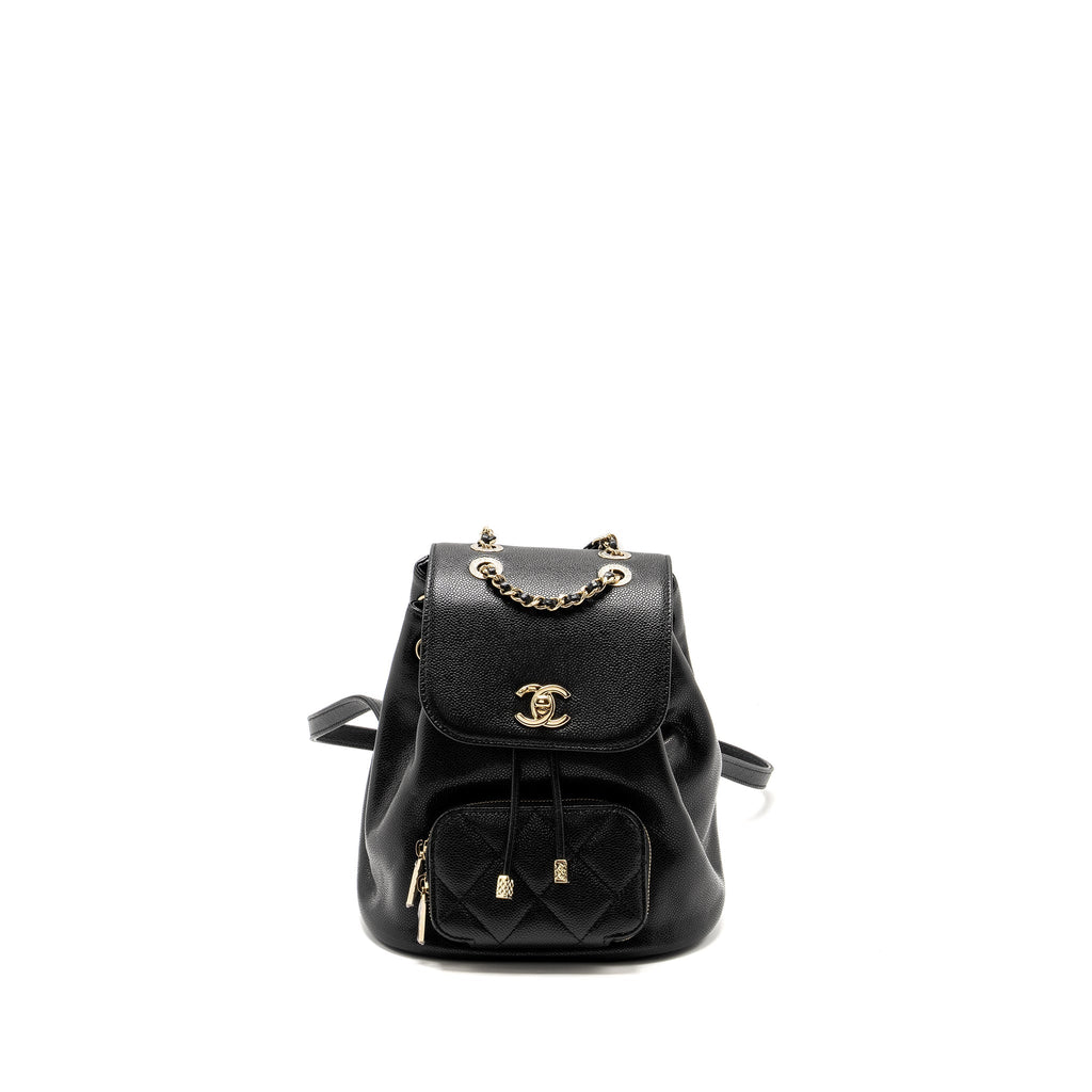 Chanel Affinity Backpack Caviar Black L (Microchip)