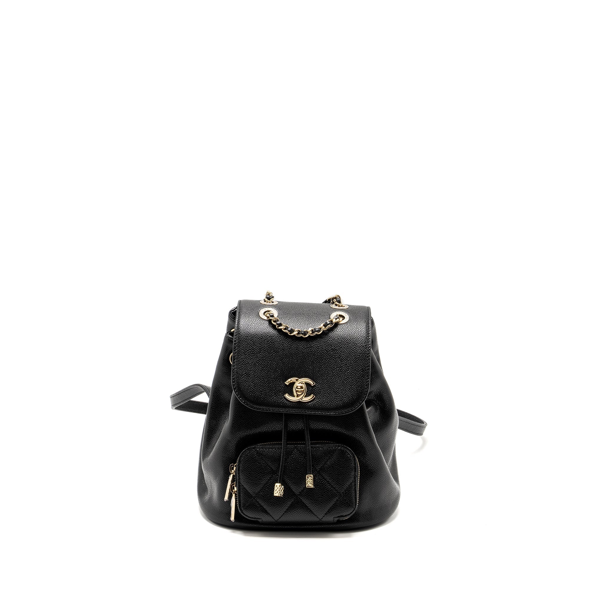 Chanel Affinity Backpack Caviar Black L (Microchip)