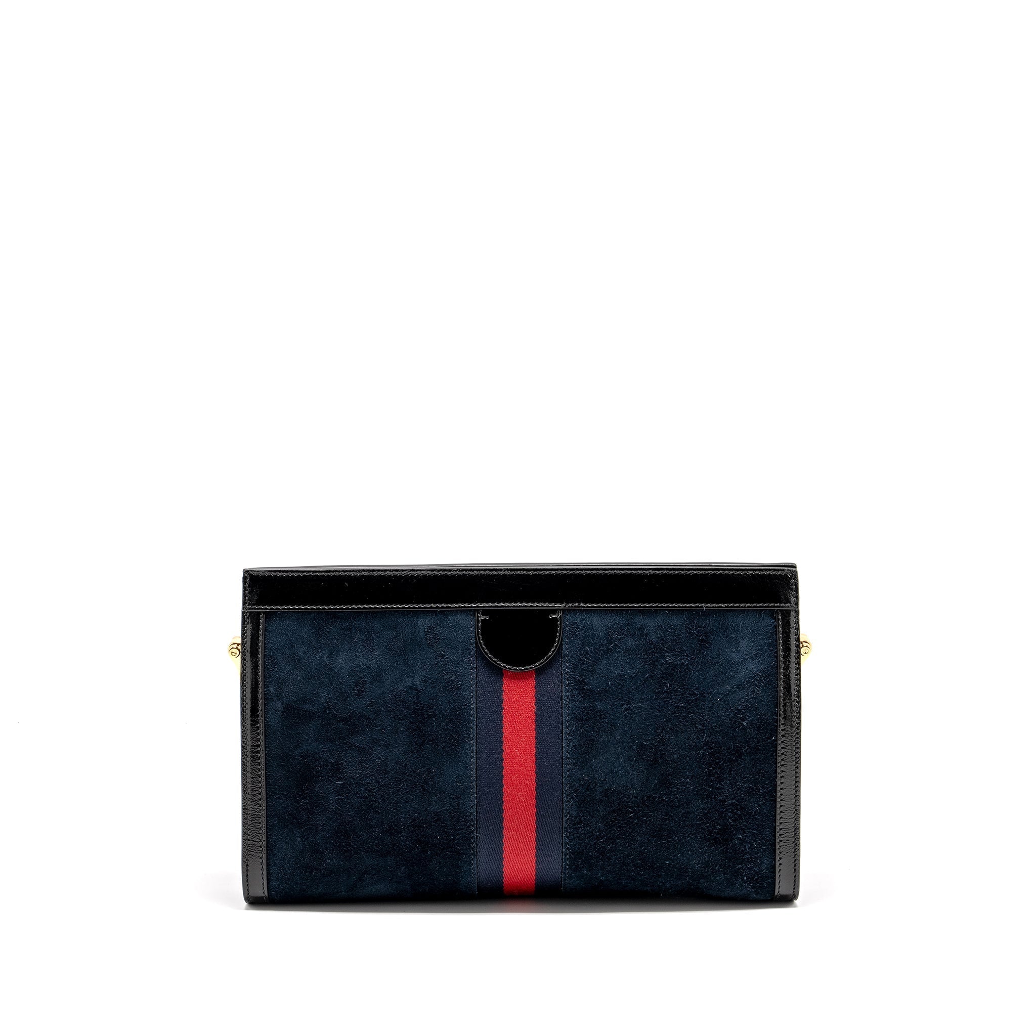 Gucci Ophidia Chain Bag Dragon Embroidered Suede Blue/Black/Multicolour