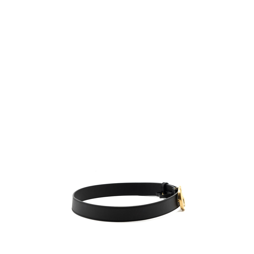Gucci Size 75 GG Marmont Leather Belt Black