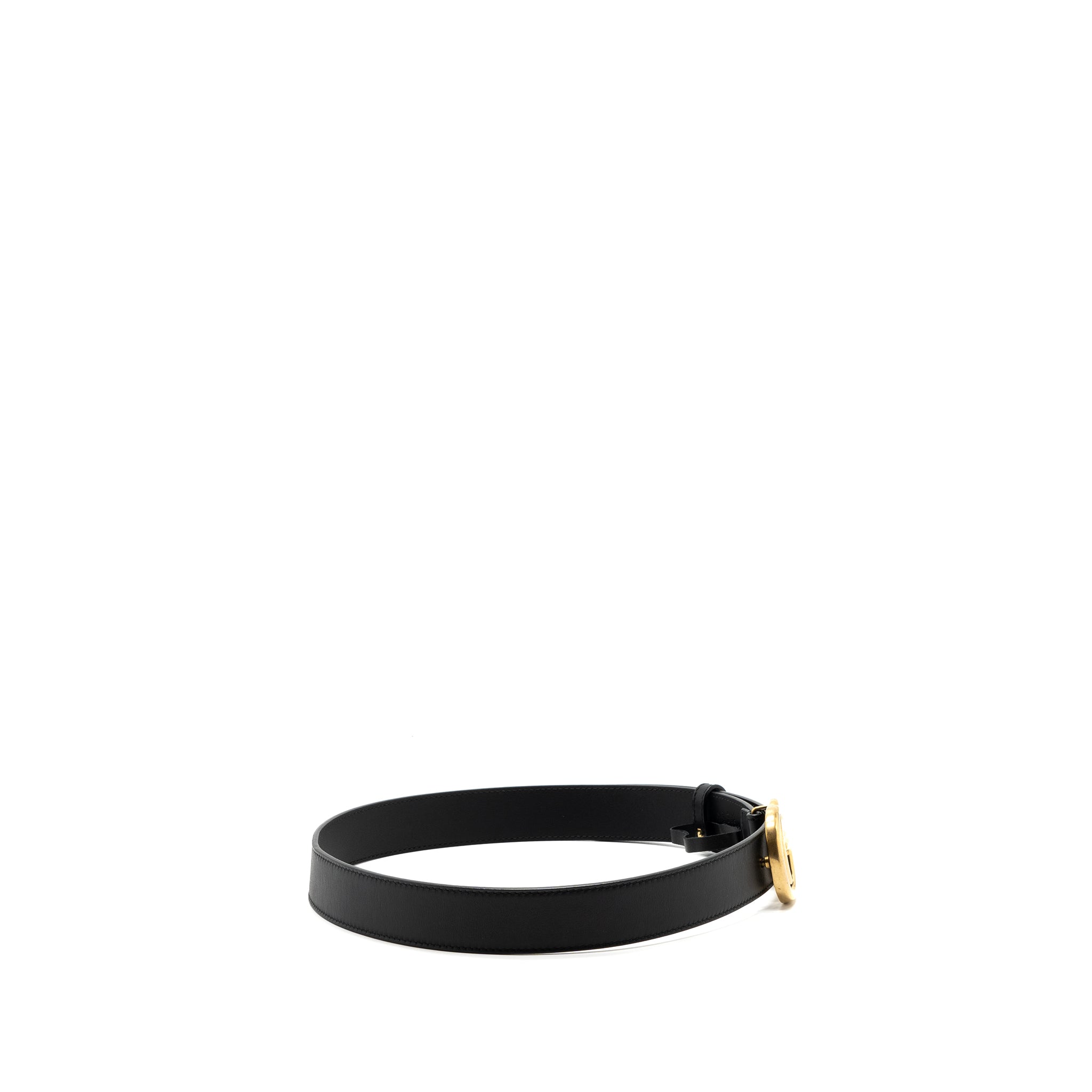 Gucci Size 75 GG Marmont Leather Belt Black